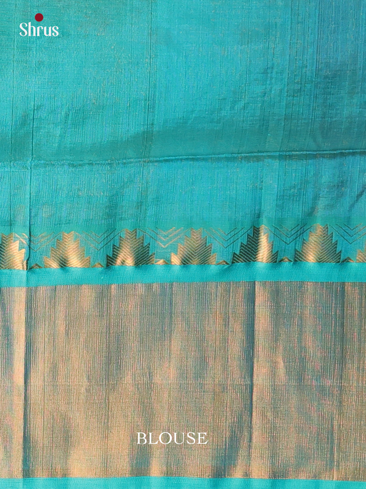 Violet & Teal - Silk Cotton Saree - Shop on Shrus.com
