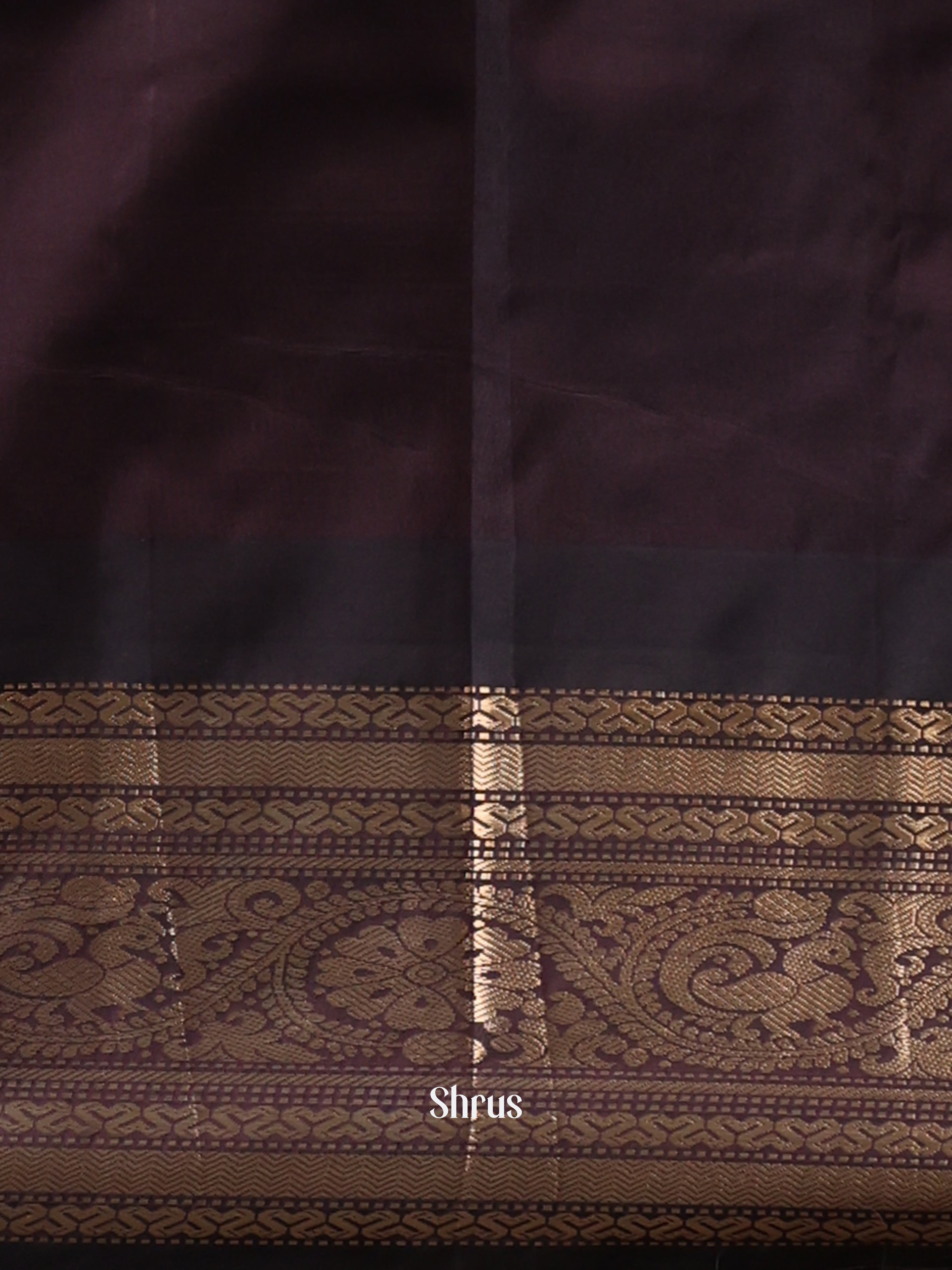 Pink & Brown - Gadwal halfpure Saree - Shop on Shrus.com