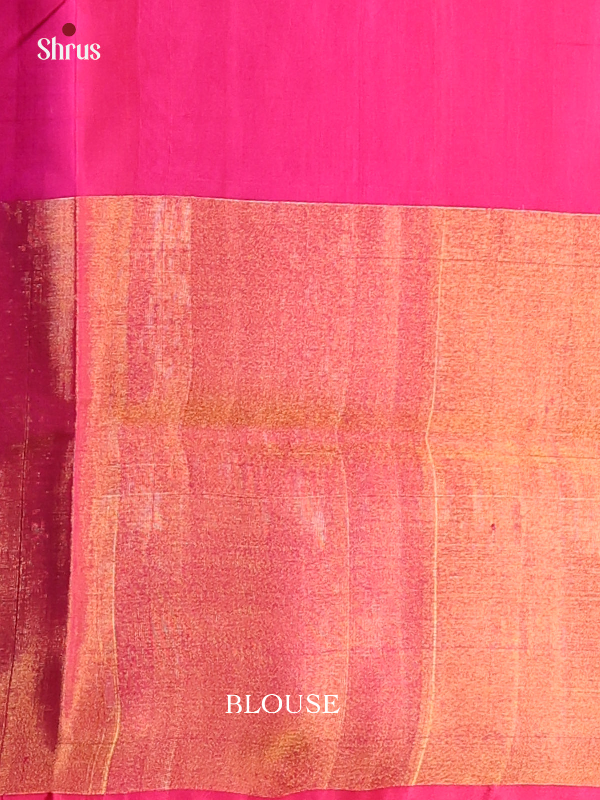 Radiant Orange Uppada silk Saree with contrast pink pallu , border - Shop on Shrus.com