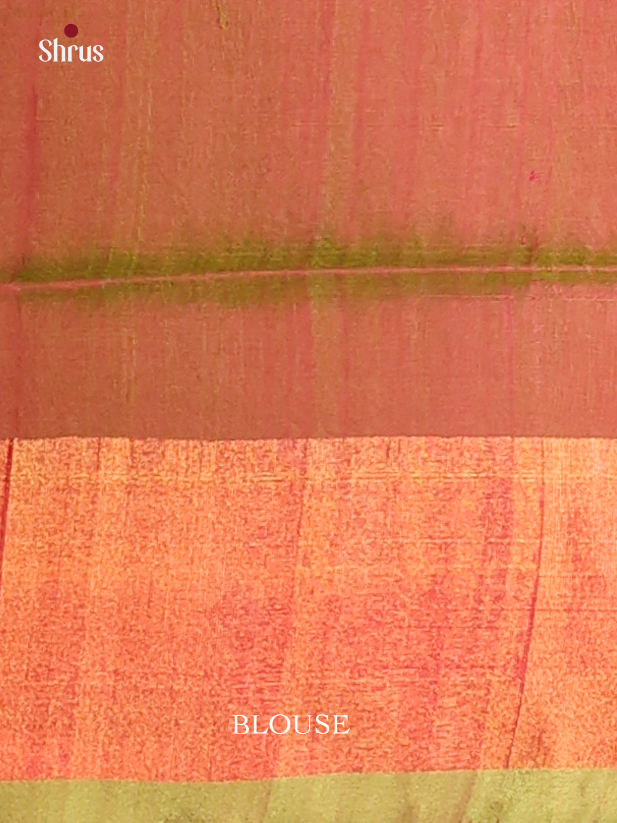 Elegant Pink & Double Shaded Green Uppada silk Saree with zari woven floral buttas , brocade pallu - Shop on Shrus.com