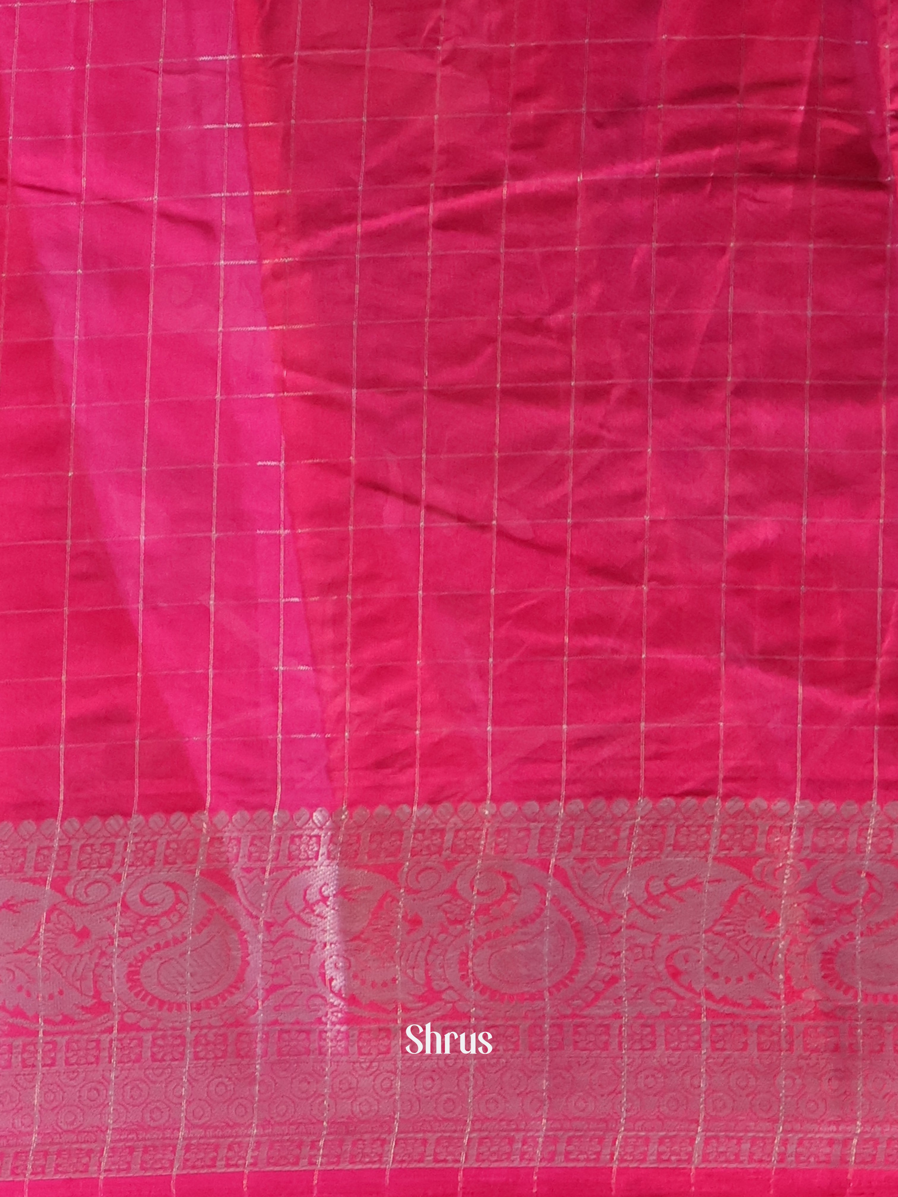 Mustard & Pink - Semi Tussar Saree - Shop on Shrus.com
