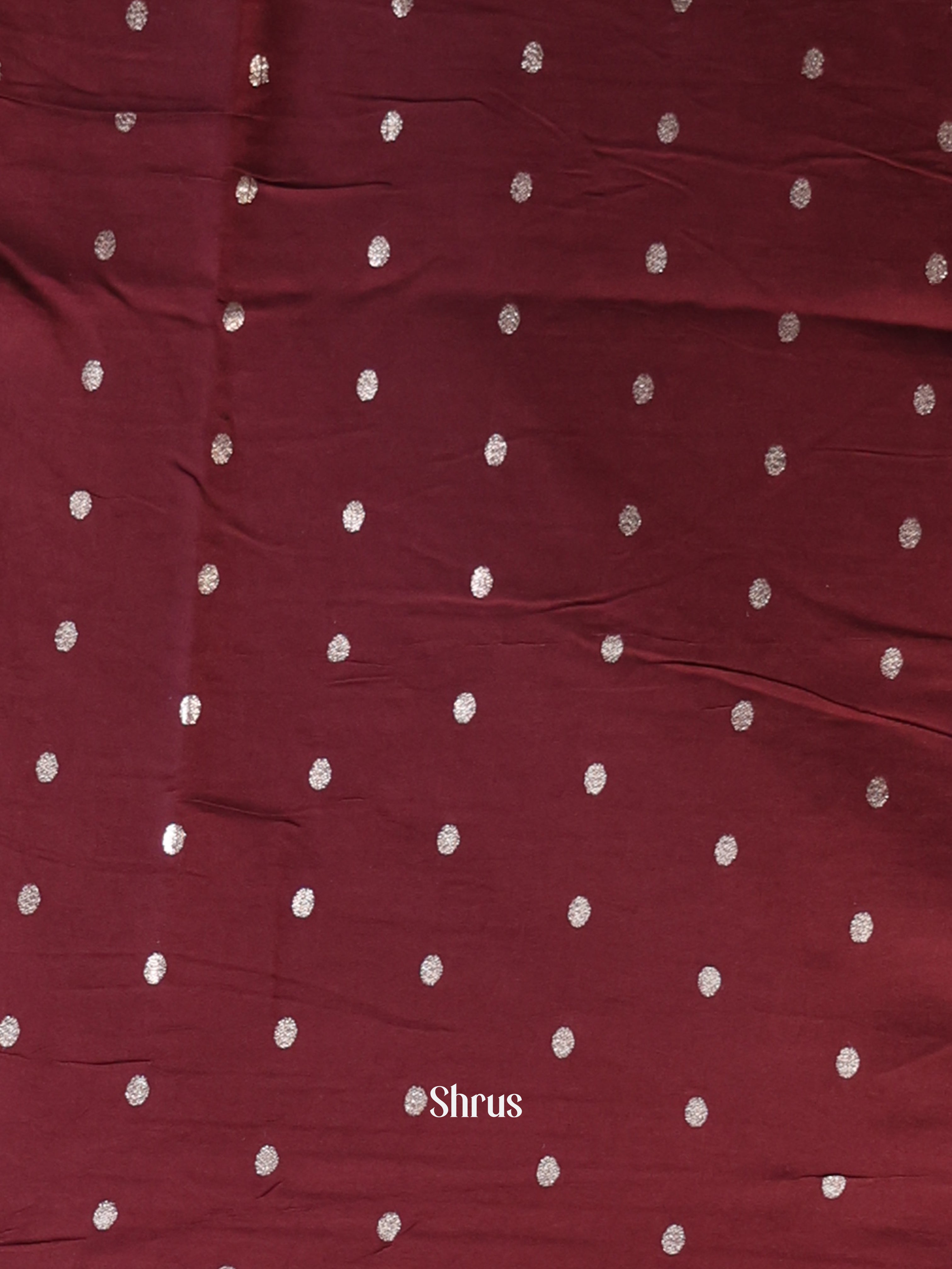 Blue & Brown - Semi Dola silk Saree - Shop on Shrus.com