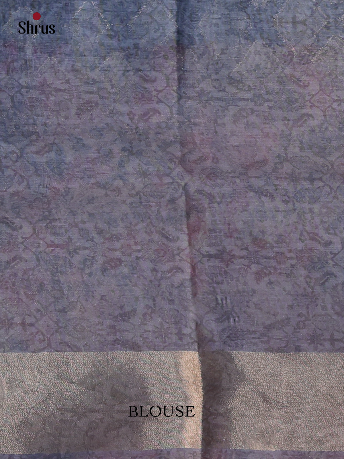 Grey & Beige - Semi Tissue Saree - Shop on Shrus.com