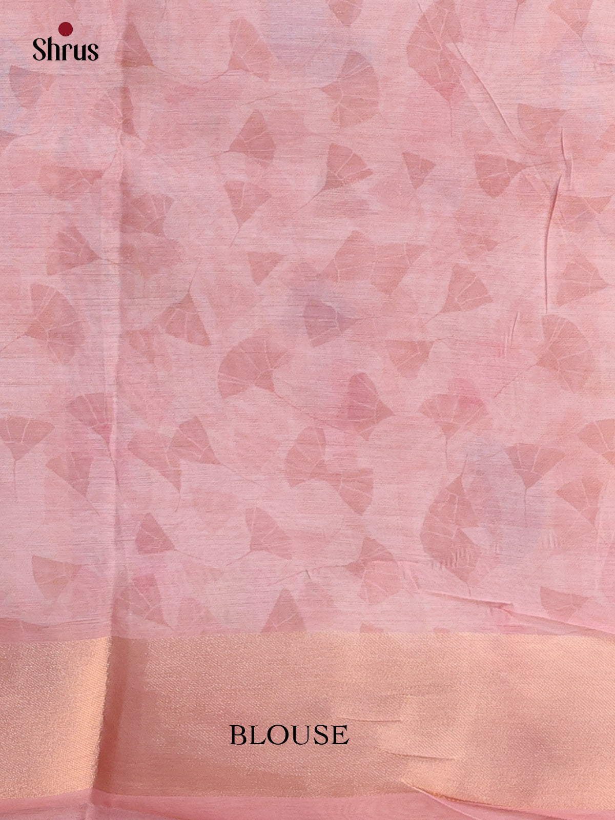 Pink & Cream - Semi Tissue Saree - Shop on Shrus.com