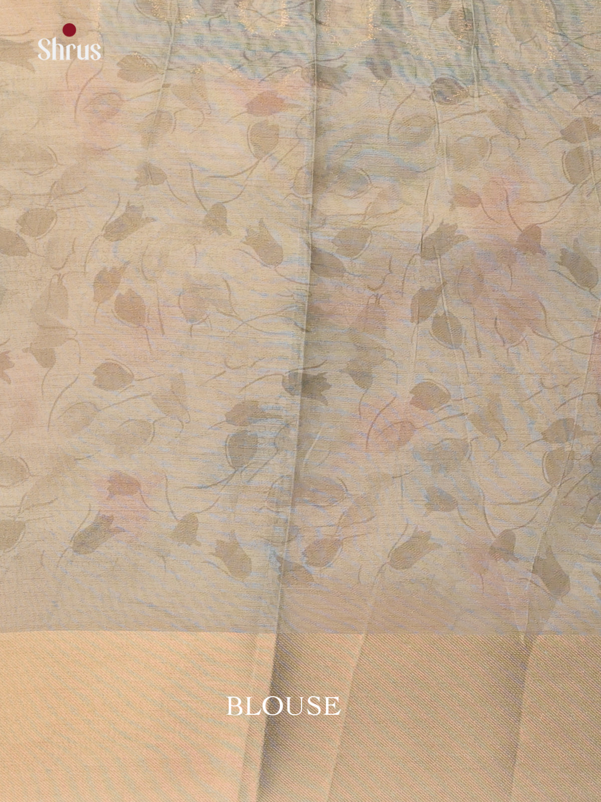Lite Blue & Pink - Semi Tissue Saree - Shop on Shrus.com