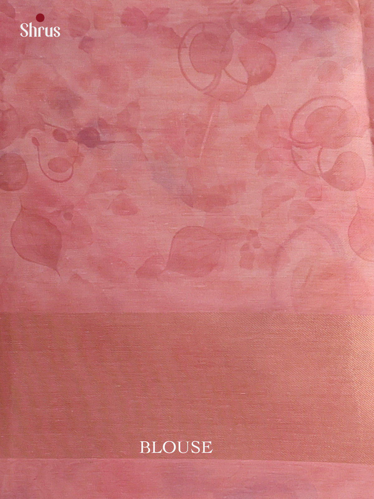 Pink & Cream - Semi Tissue Saree - Shop on Shrus.com