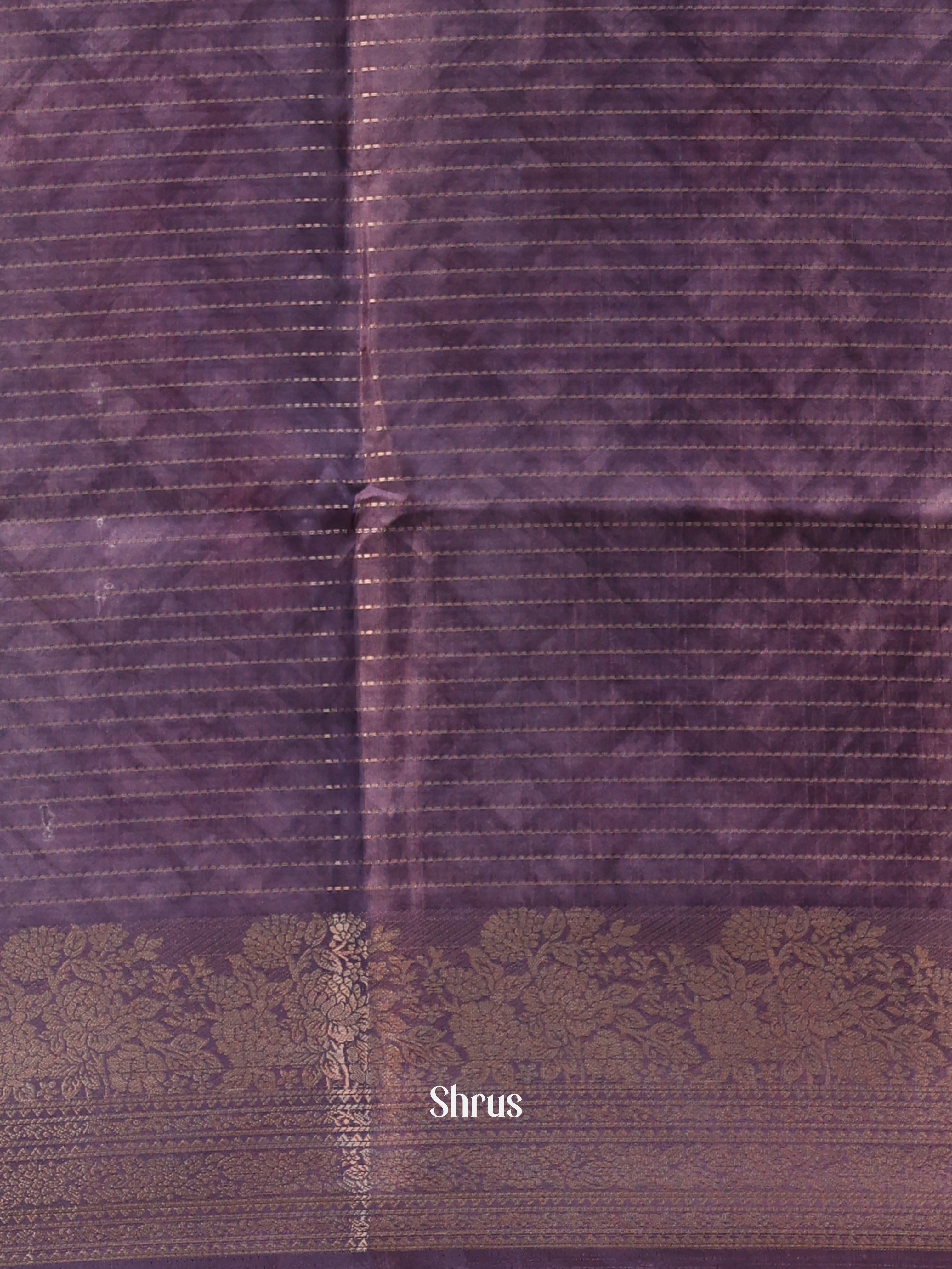 Mild Lavender & Purple - Semi Dola silk Saree - Shop on Shrus.com
