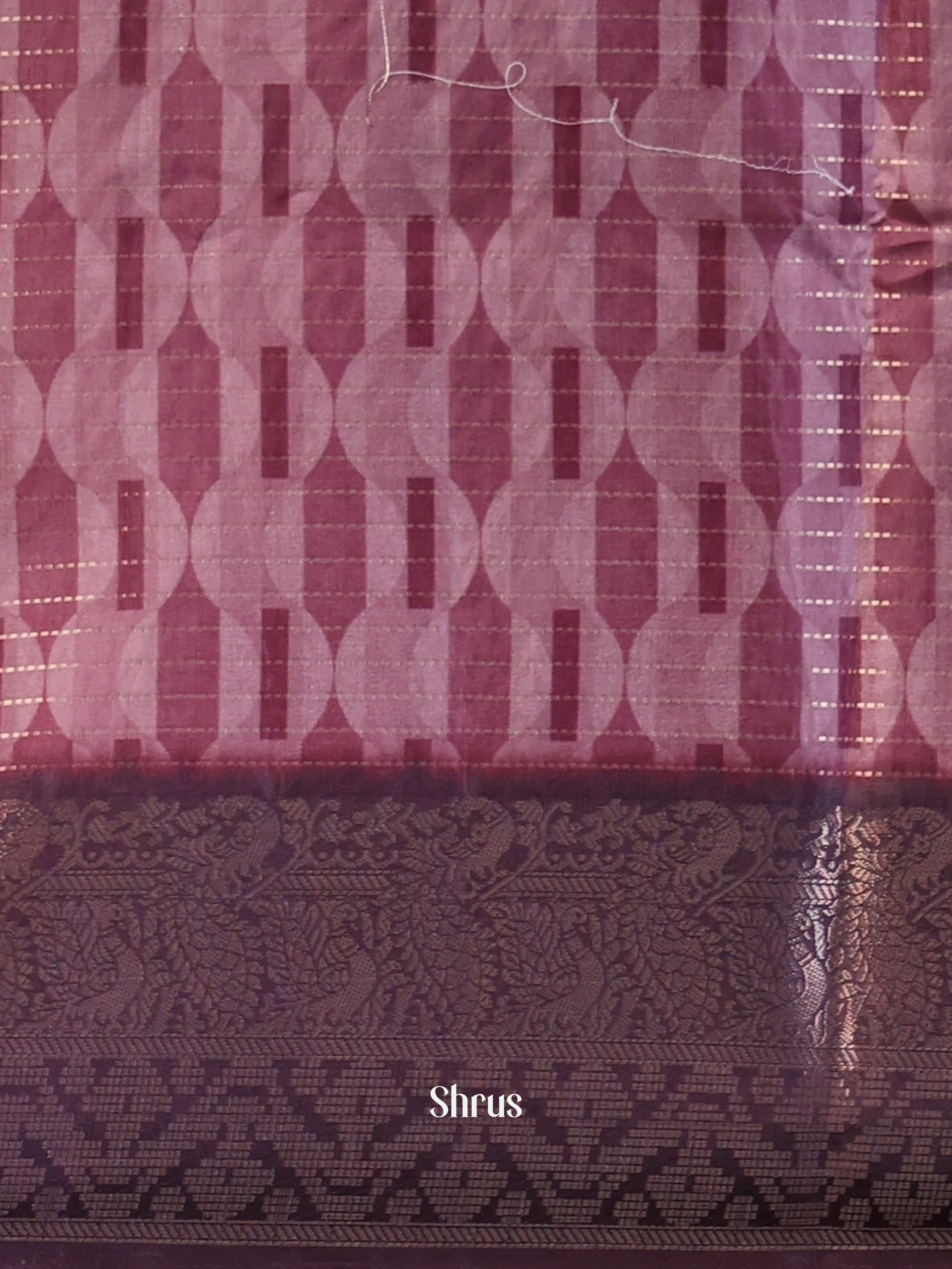 Purple - Semi Dola silk Saree - Shop on Shrus.com