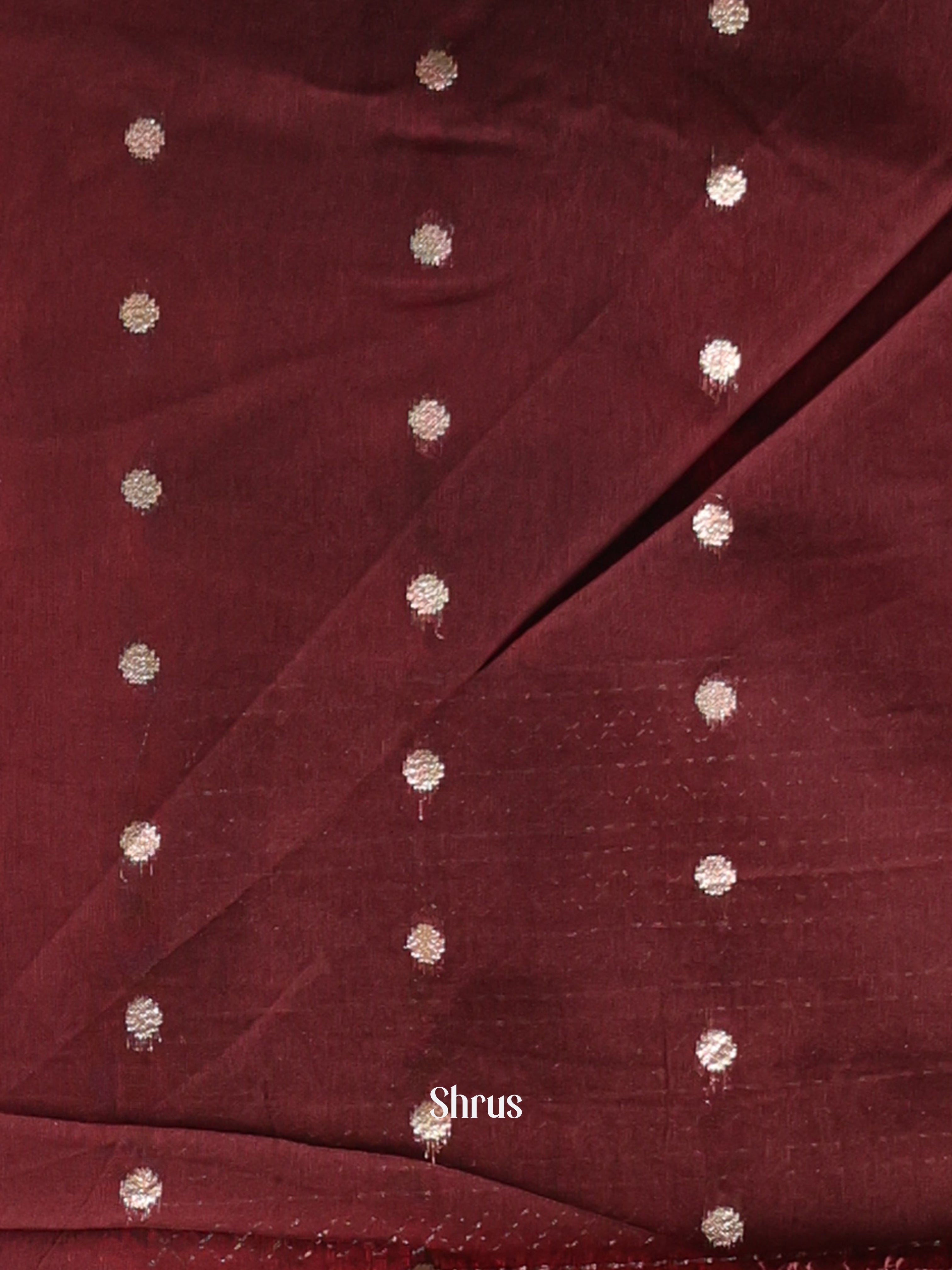 Brown & Green - Semi Dola silk Saree - Shop on Shrus.com