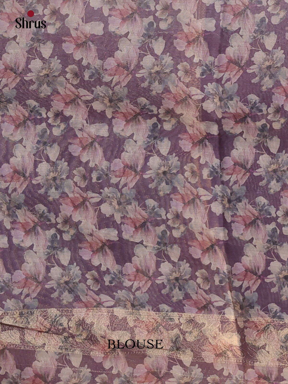 Purple - Semi Tissue Saree - Shop on Shrus.com