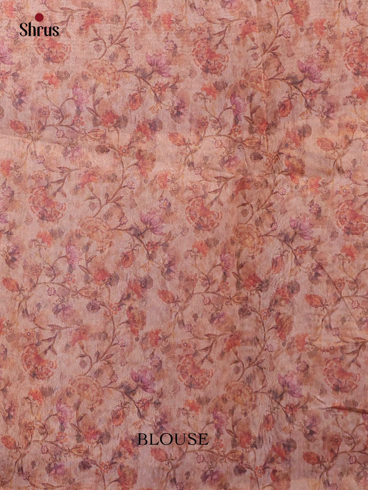 Onion pink- Semi Tissue Saree - Shop on Shrus.com