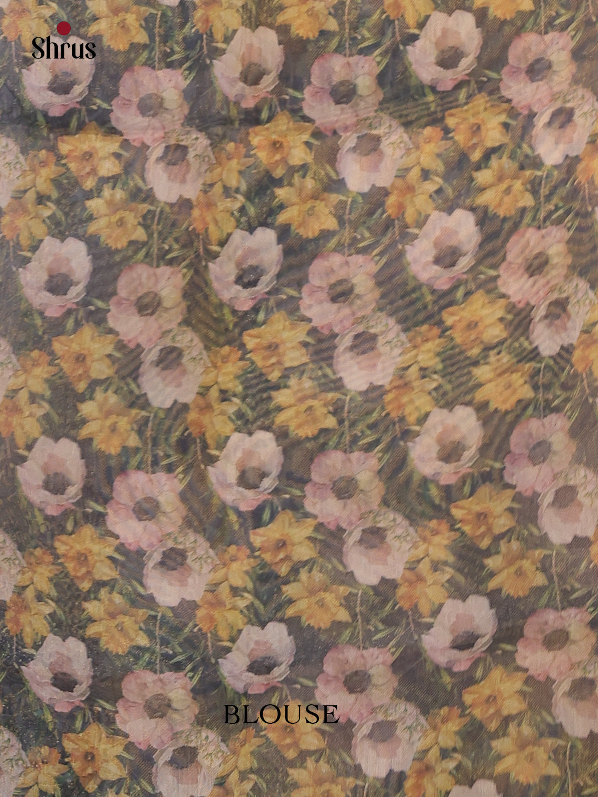 Blue & Green - Semi Tissue Saree - Shop on Shrus.com