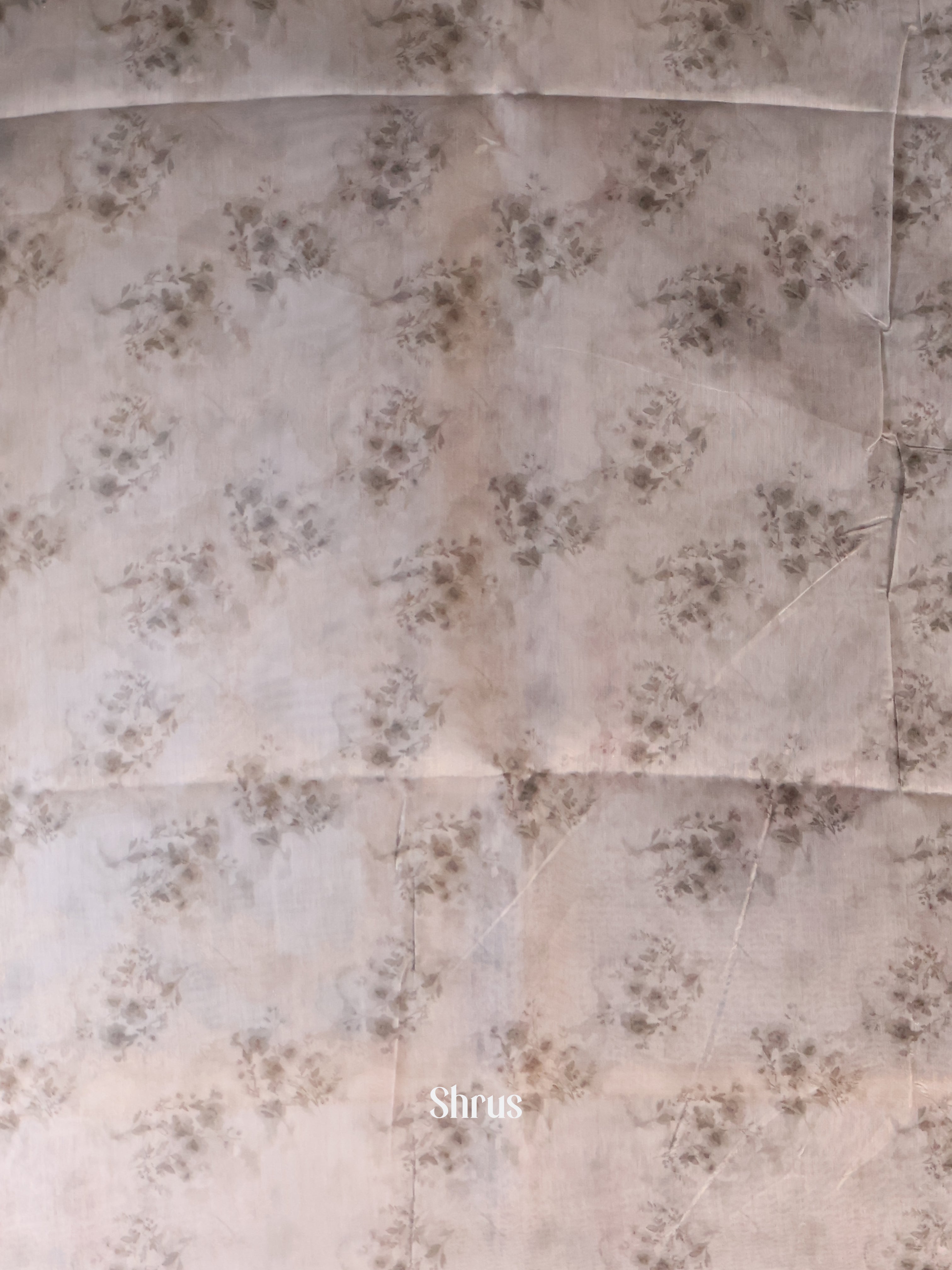 Blue & white - Semi Jute Saree - Shop on Shrus.com