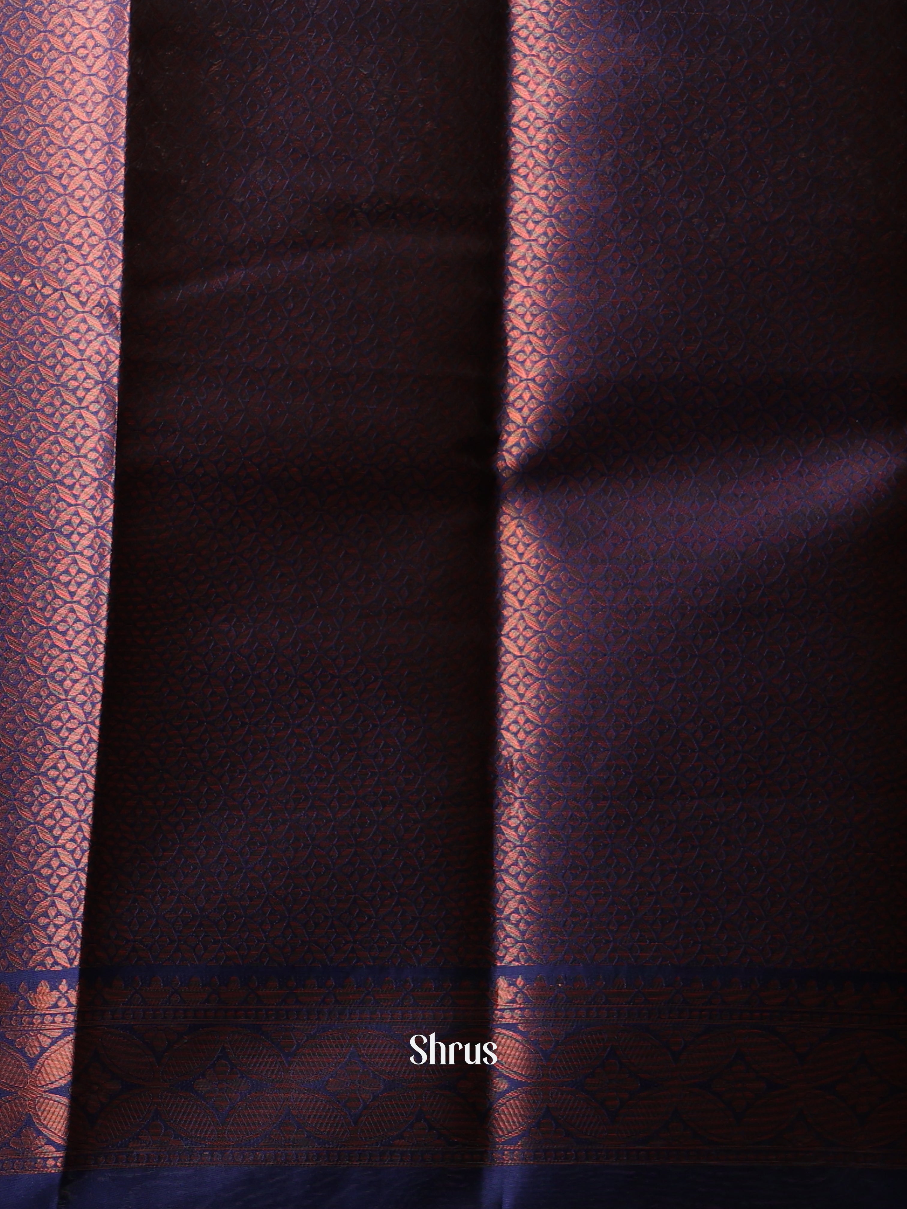 Pink & Blue - Semi Softsilk Saree - Shop on Shrus.com