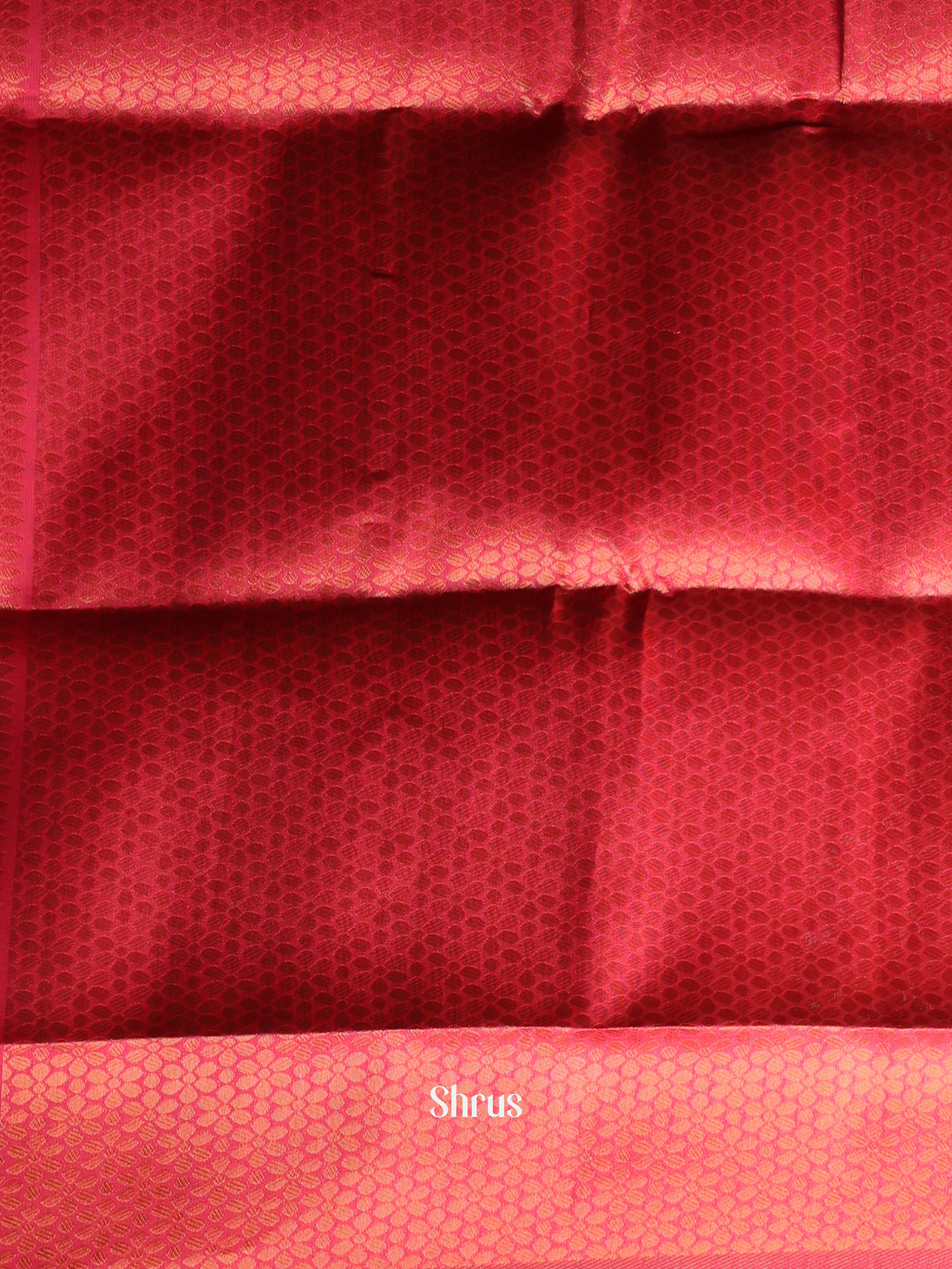 Blue & Maroon- Semi Softsilk Saree - Shop on Shrus.com