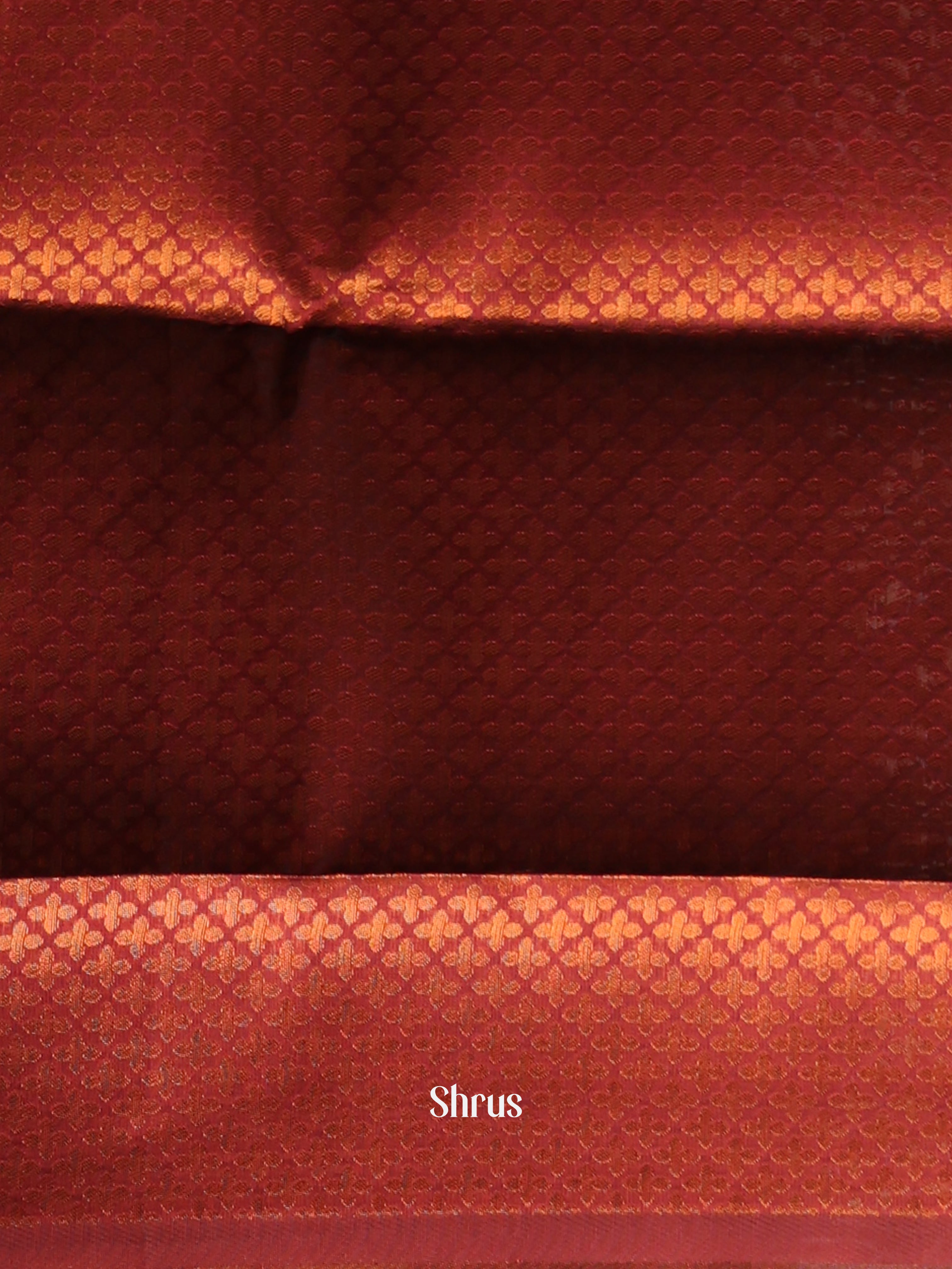 Beige & Maroon - Semi Softsilk Saree - Shop on Shrus.com