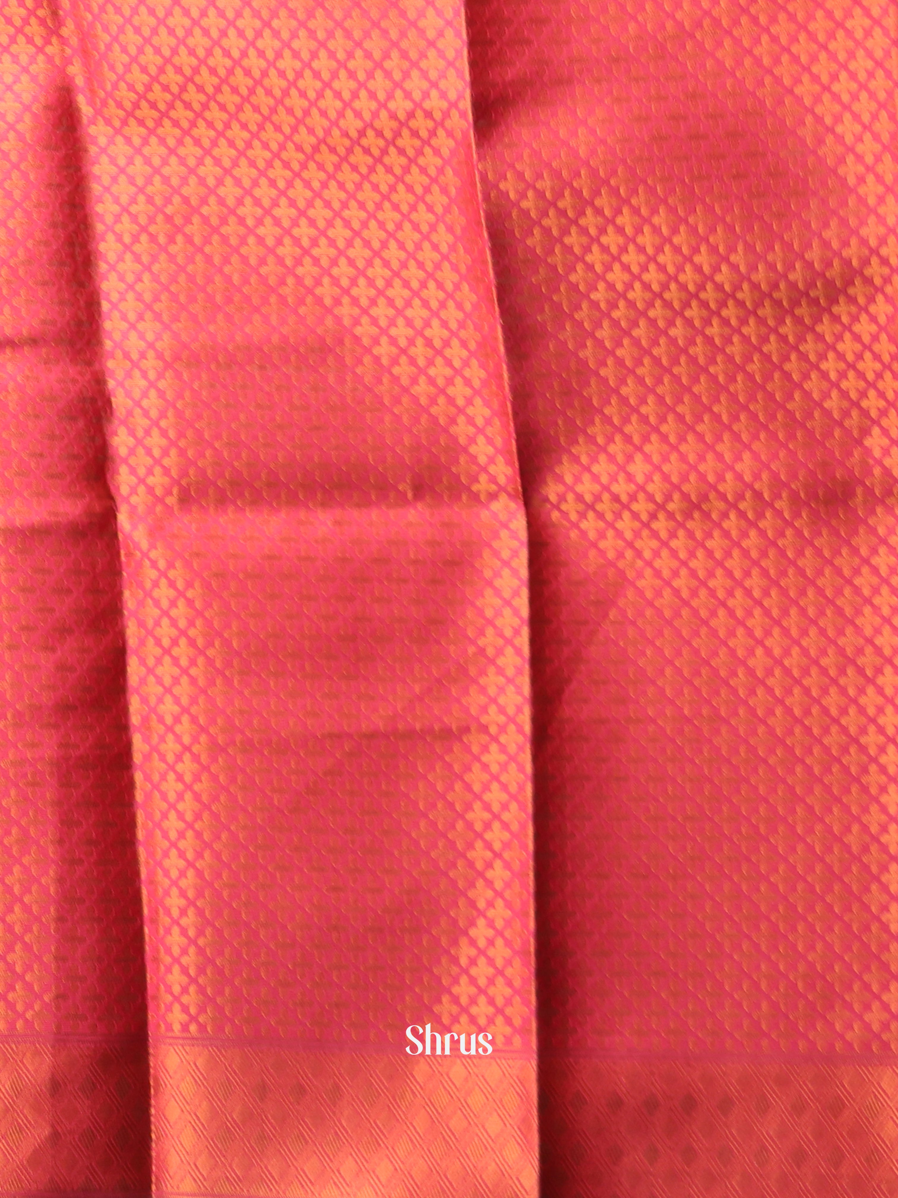 Green & Maroon - Semi Softsilk Saree - Shop on Shrus.com