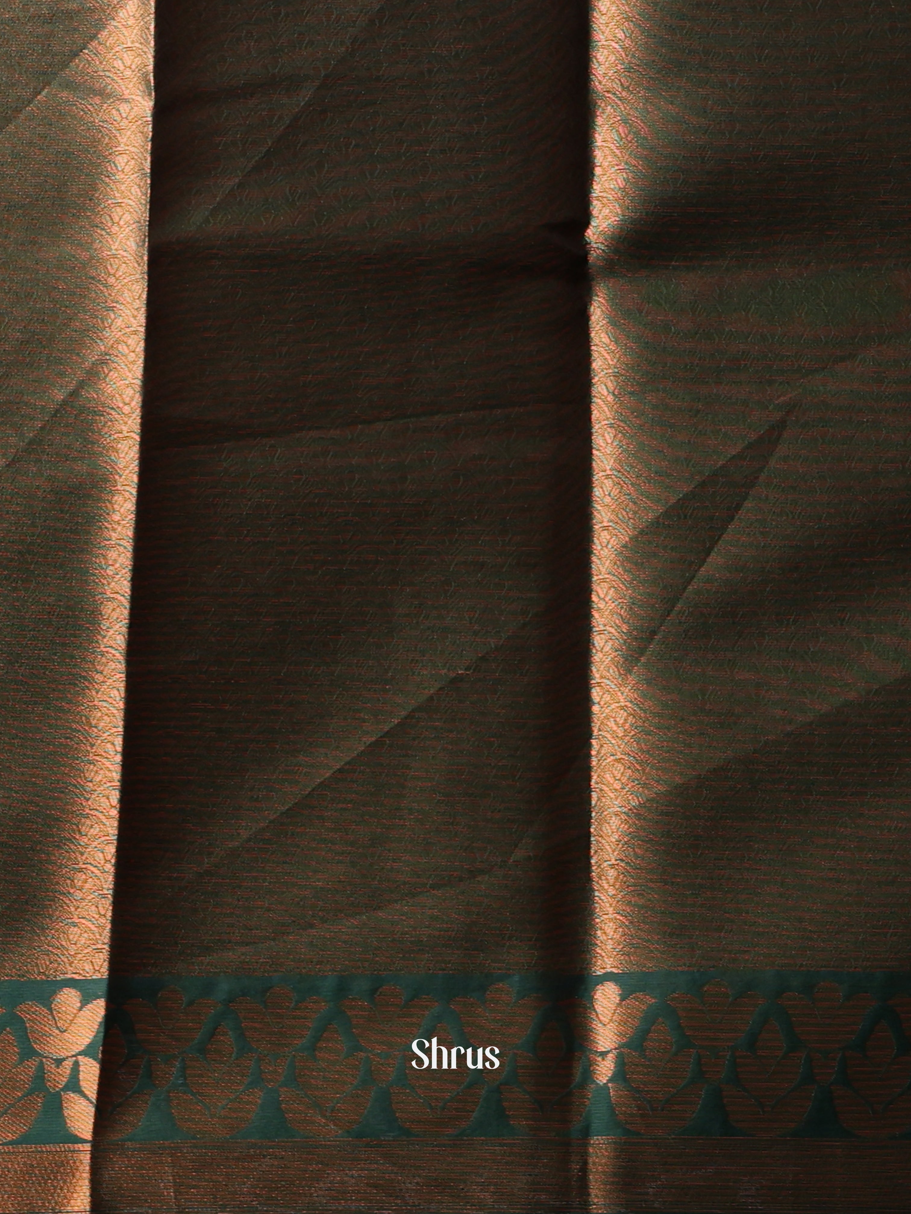 Mustard & Green - Semi Softsilk Saree - Shop on Shrus.com