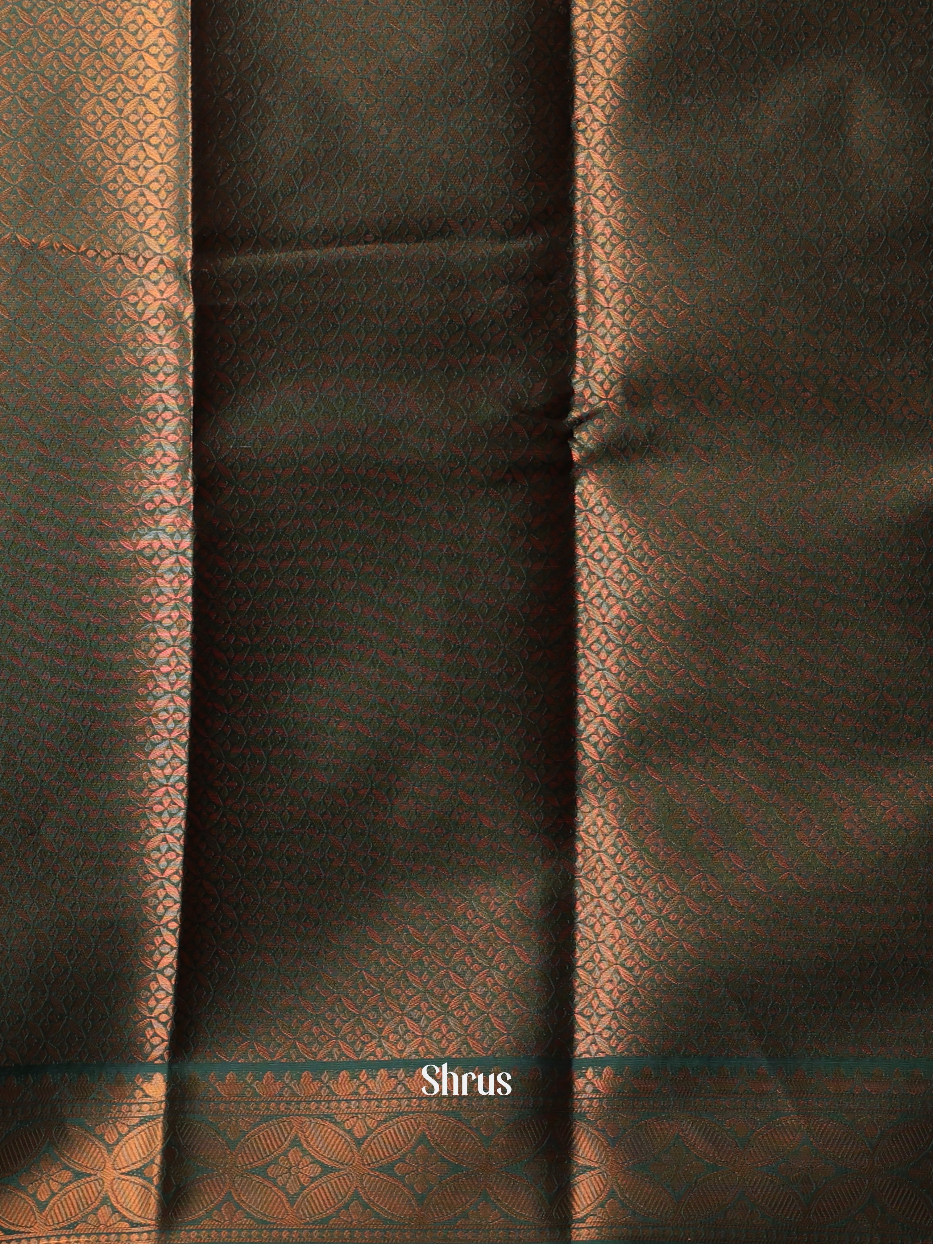 Mustard & Green - Semi Softsilk Saree - Shop on Shrus.com