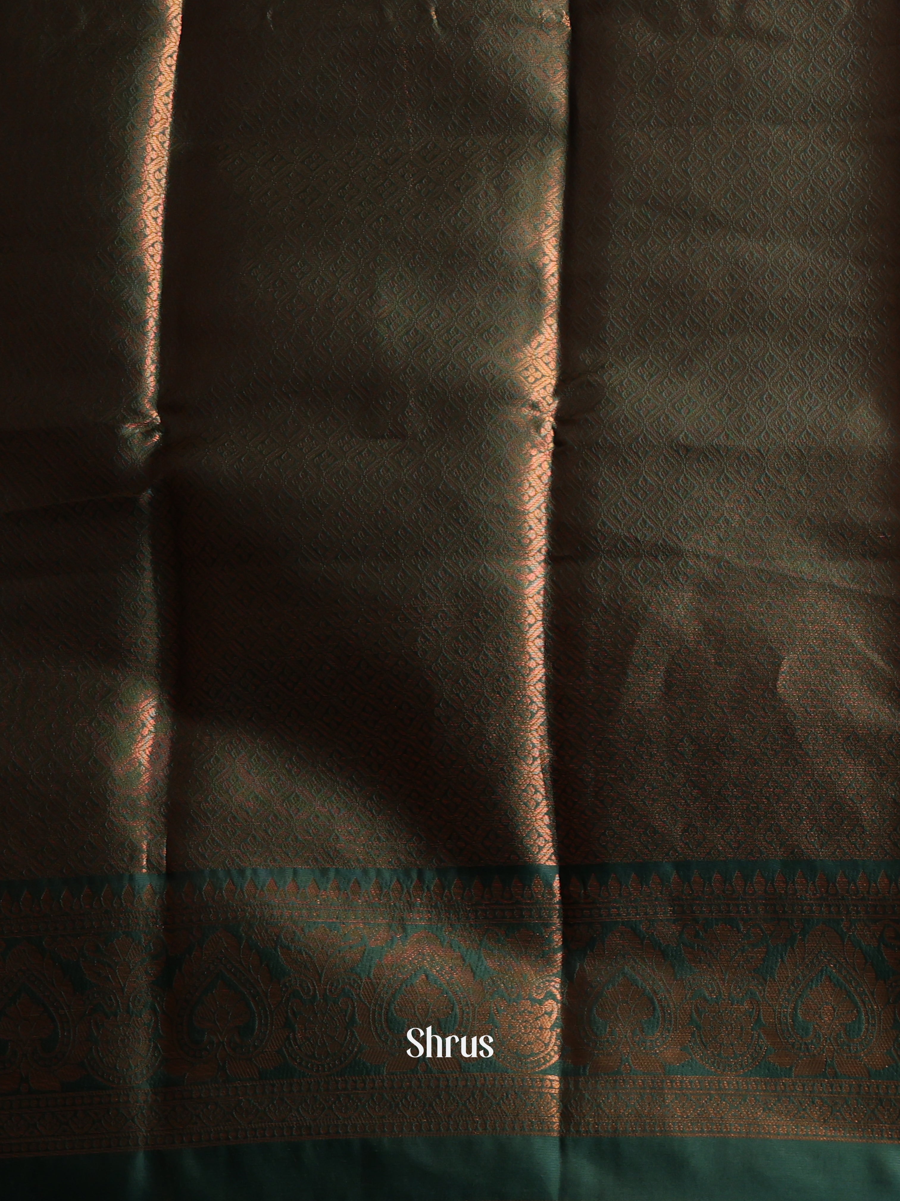 Lite Green & Green - Semi Softsilk Saree - Shop on Shrus.com