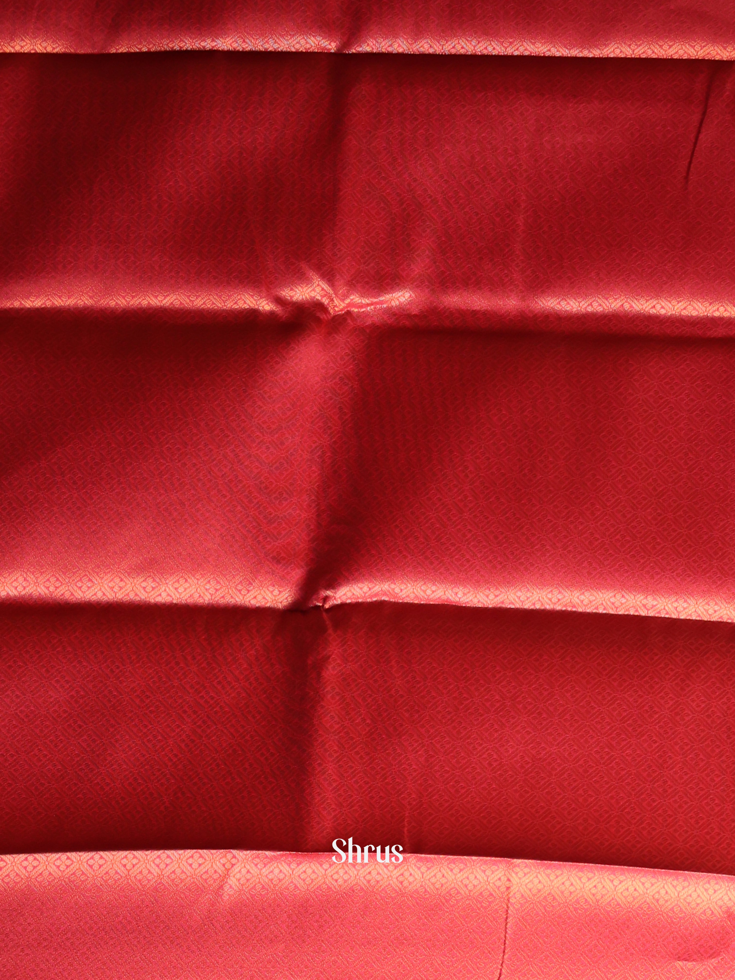 green & Maroon- Semi Softsilk Saree - Shop on Shrus.com