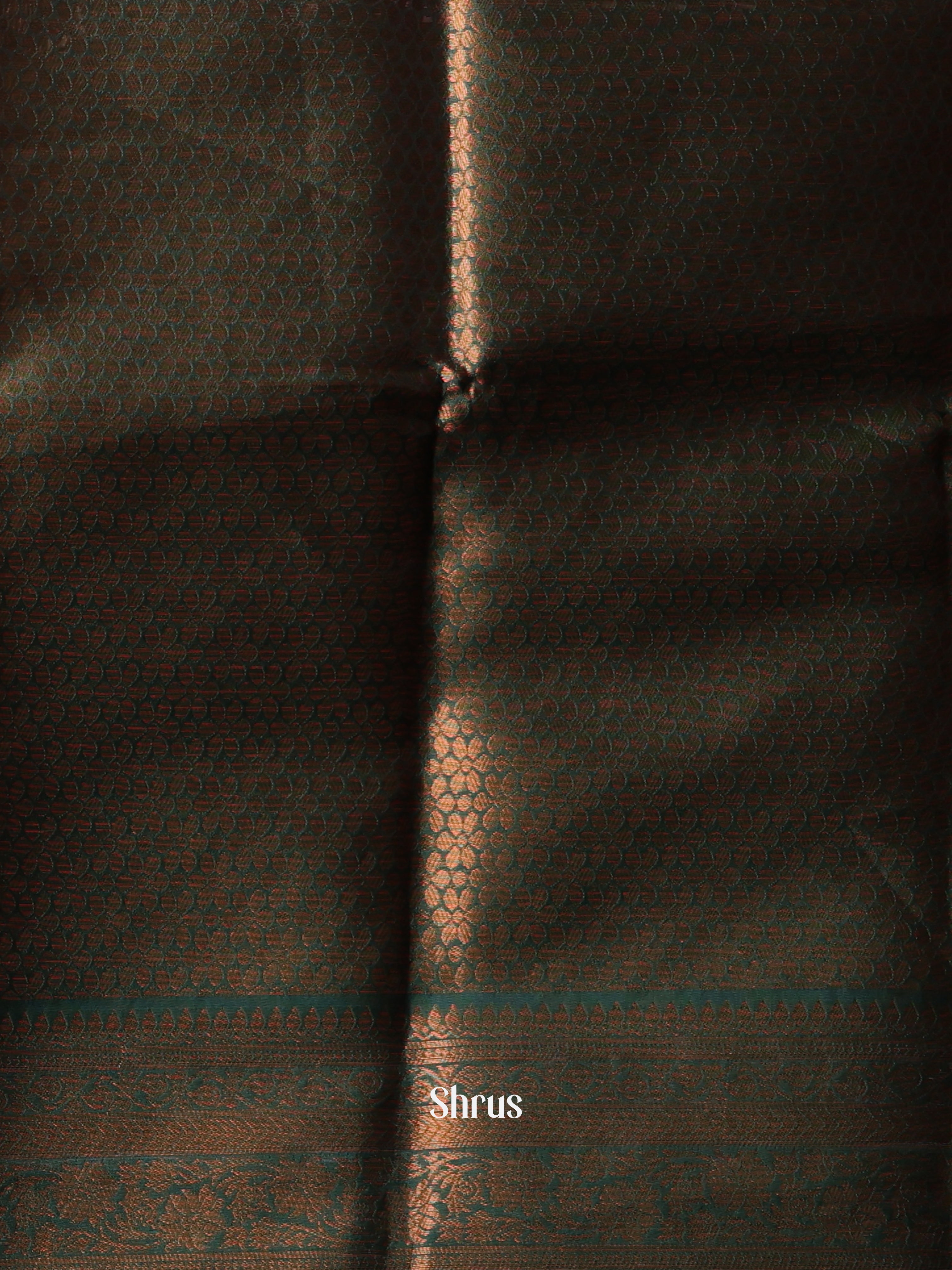 Mustard & Green - Semi Softsilk Saree - Shop on Shrus.com