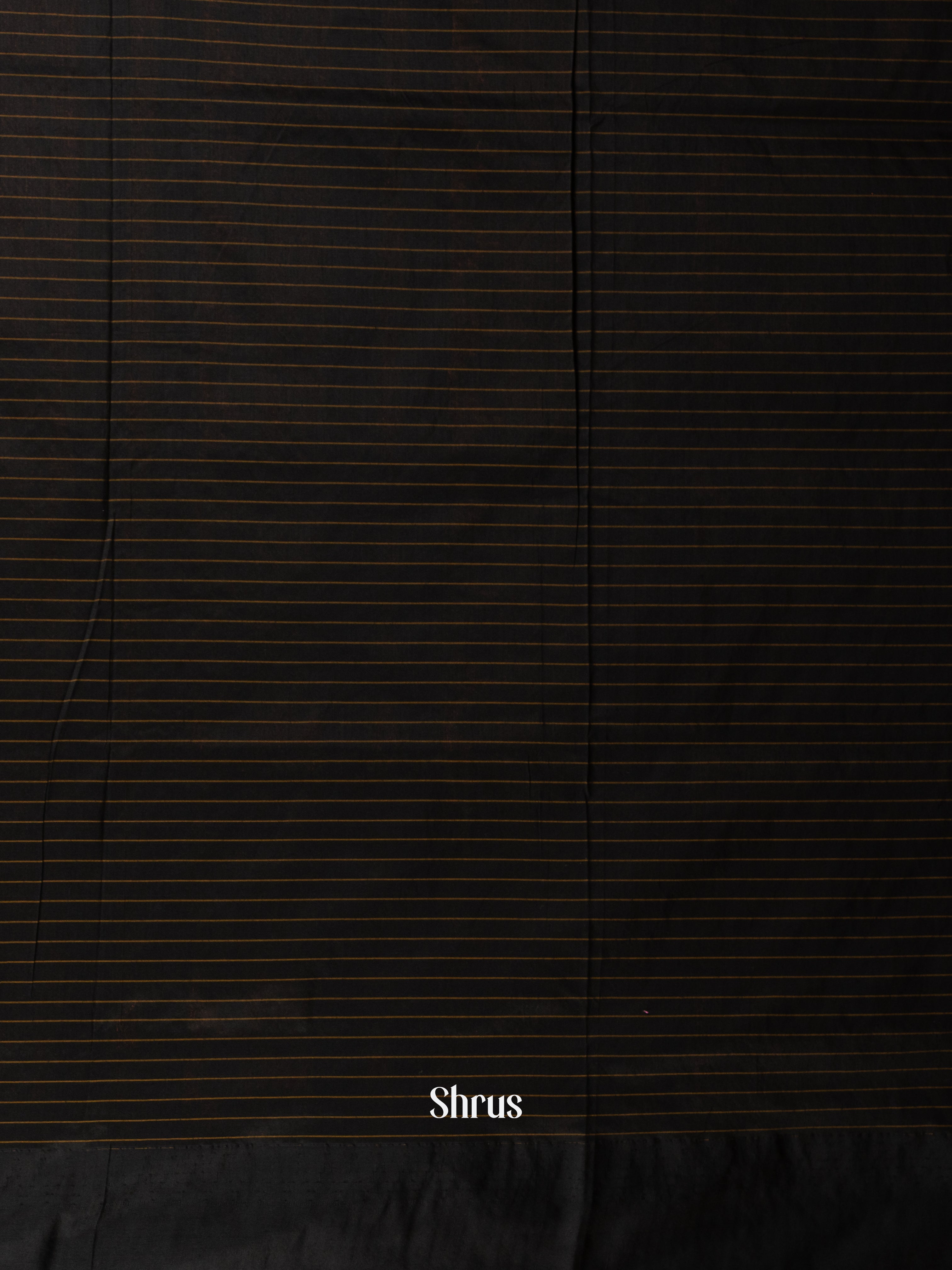 Maroon & Black - Kalyani Cotton Saree - Shop on Shrus.com