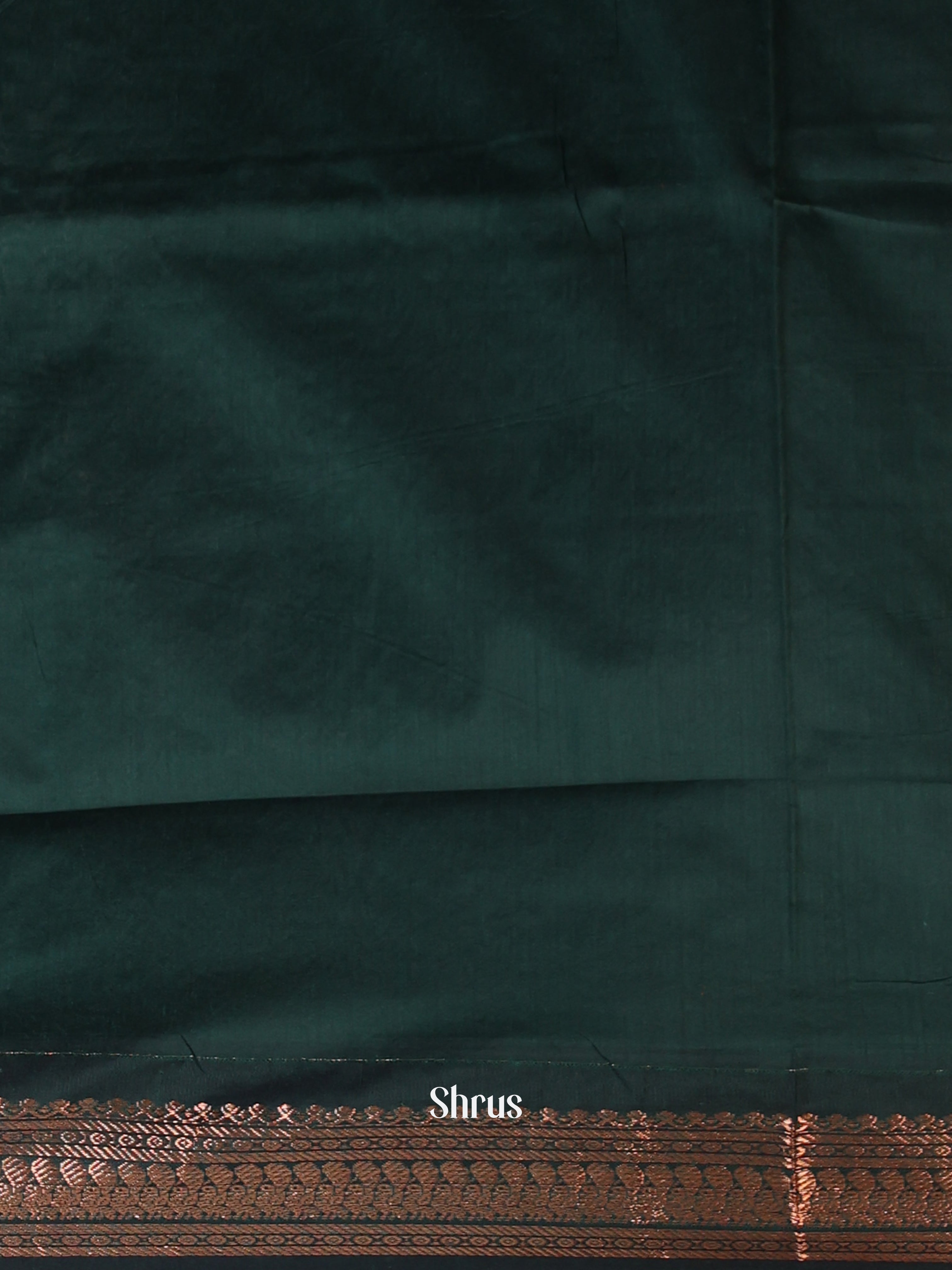 brown & Green - Kalyani Cotton Saree - Shop on Shrus.com