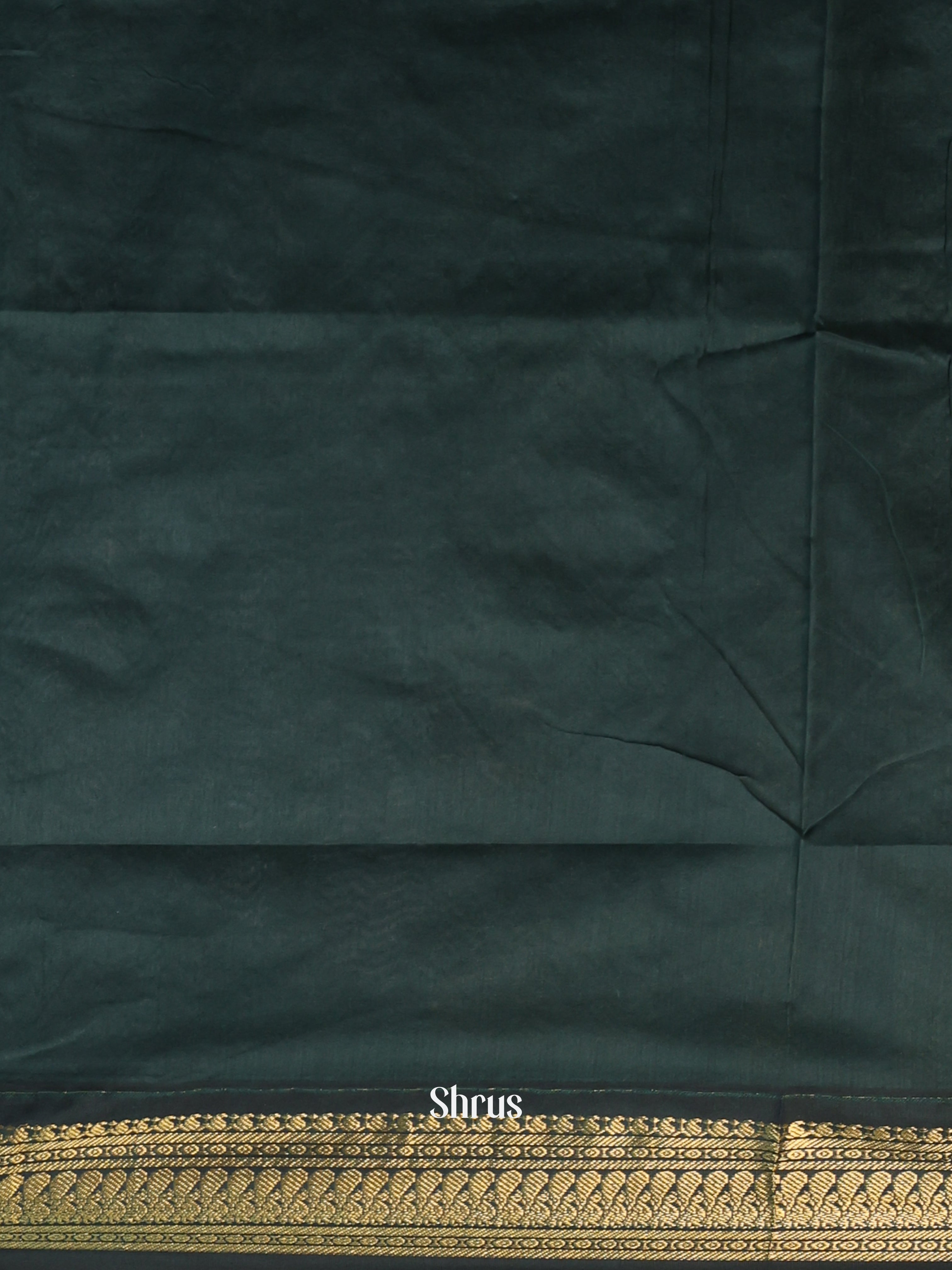 Lite Green & Green - Kalyani Cotton Saree - Shop on Shrus.com