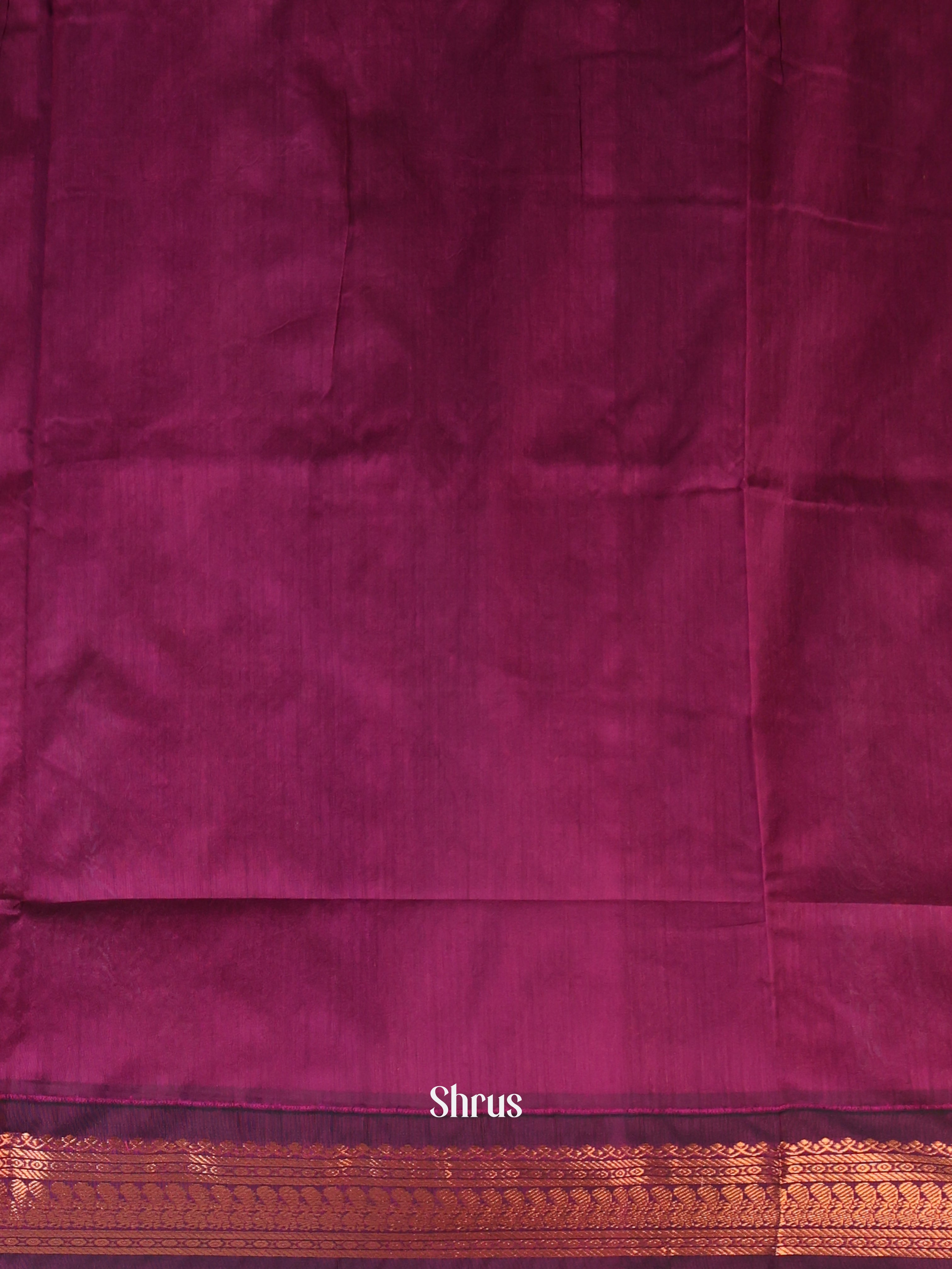 Green & Wine - Kalyani Cotton Saree - Shop on Shrus.com