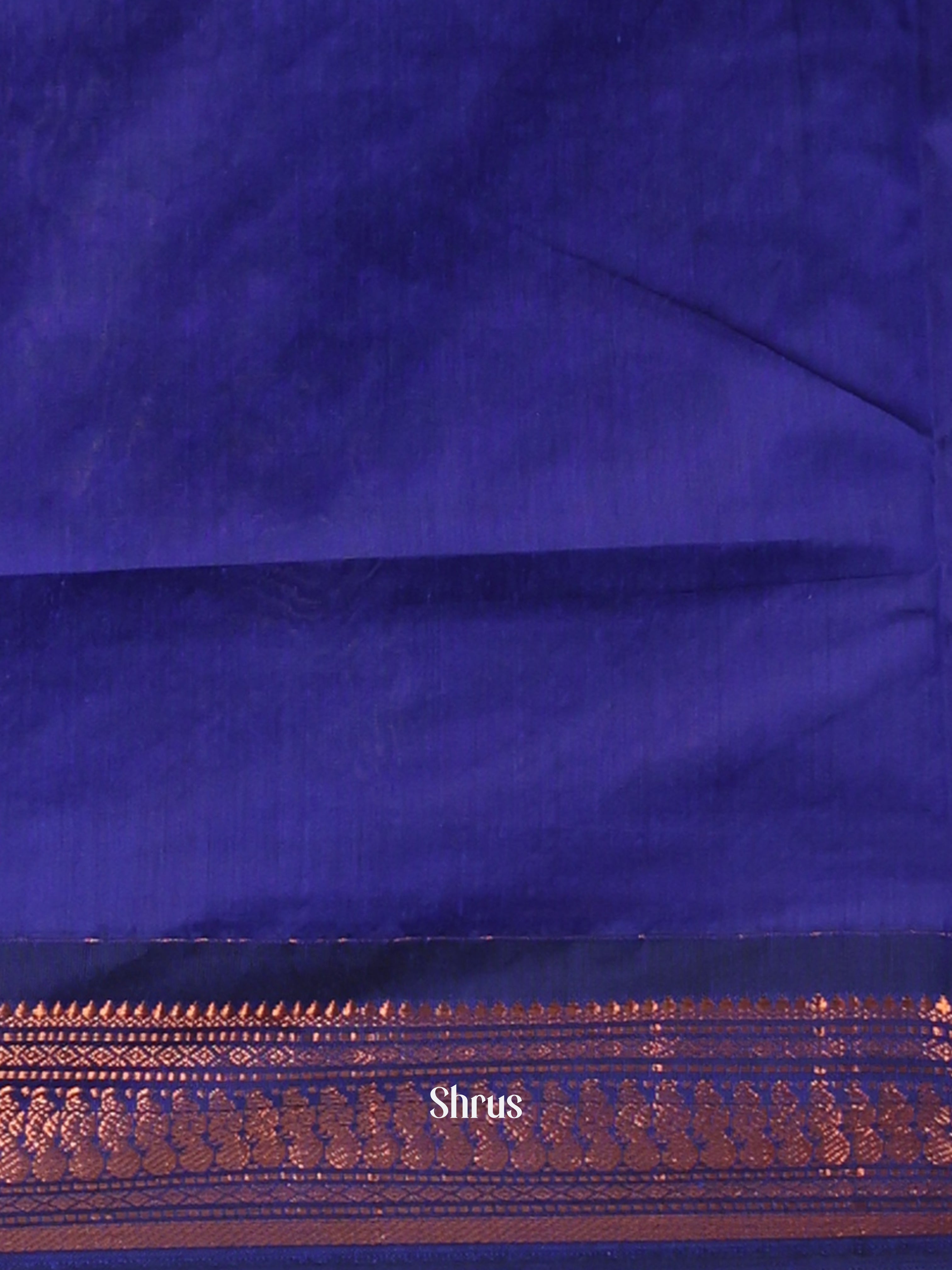 Pink & Blue - Kalyani Cotton Saree - Shop on Shrus.com