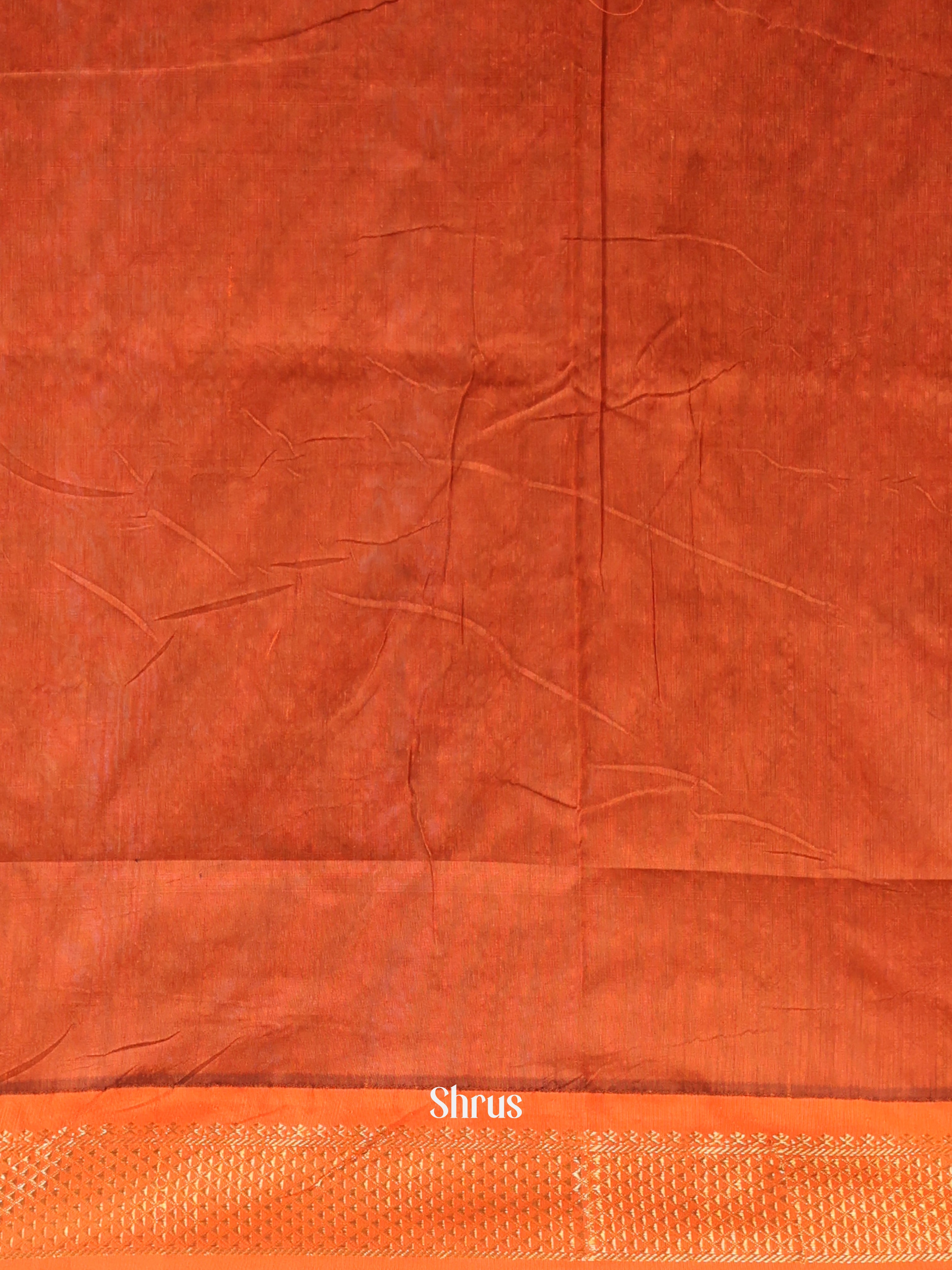Green & Orange - Kalyani Cotton Saree - Shop on Shrus.com