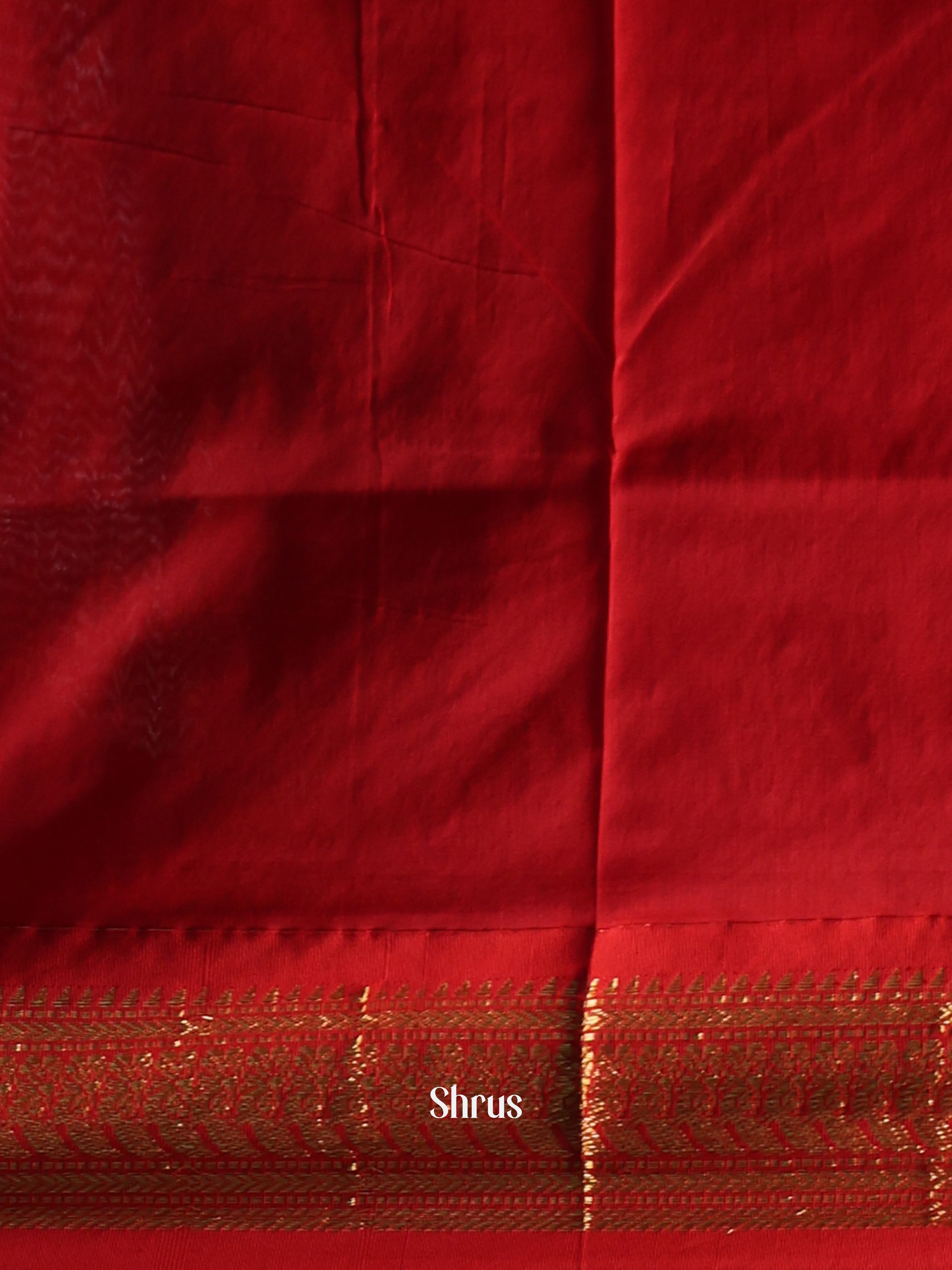 Yellow & Red - Kalyani Cotton Saree - Shop on Shrus.com