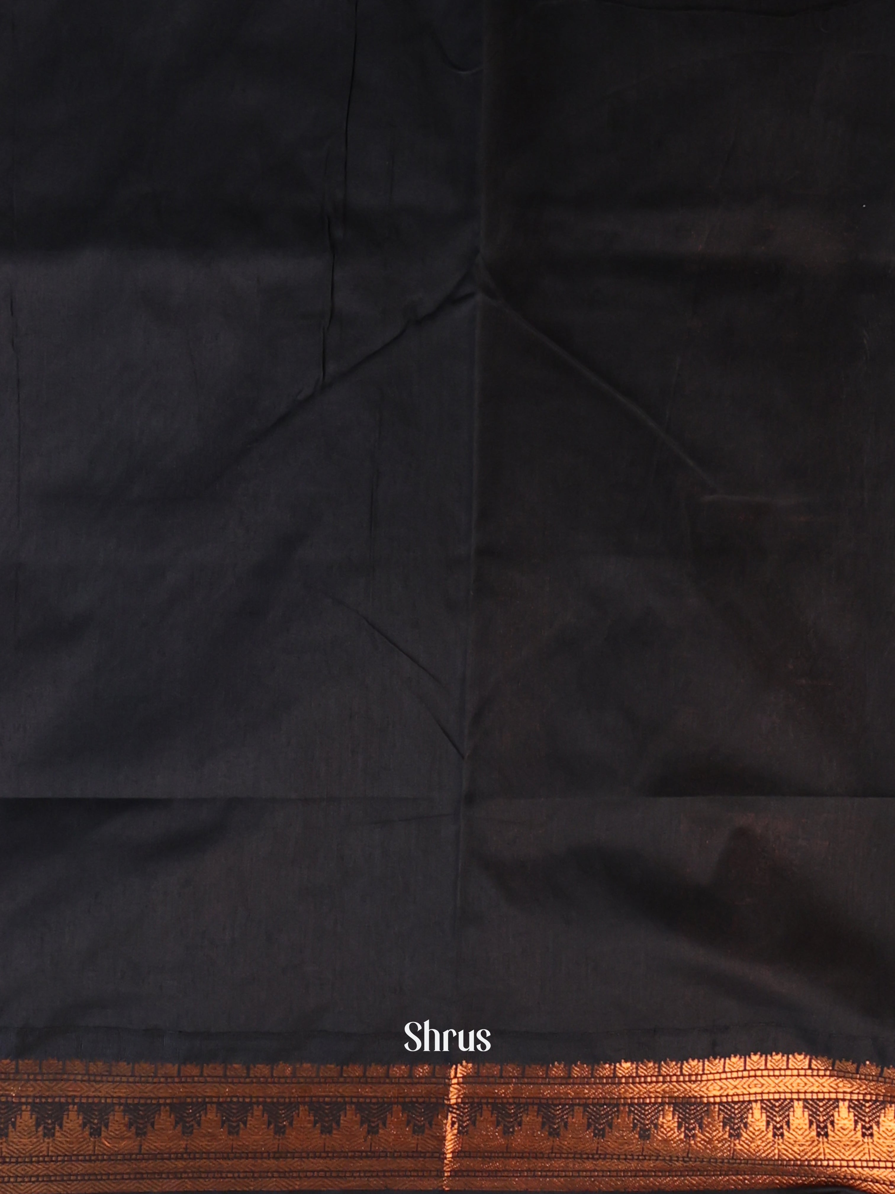Maroon & Black - Kalyani Cotton Saree - Shop on Shrus.com