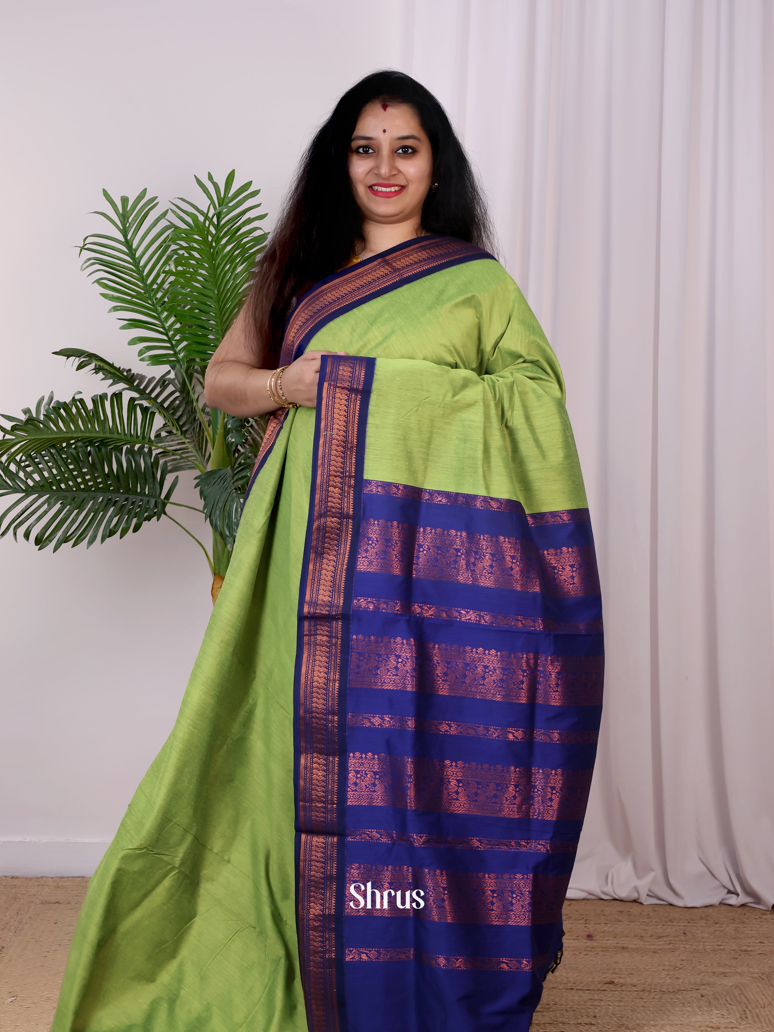 Green & Blue - Kalyani Cotton Saree - Shop on Shrus.com