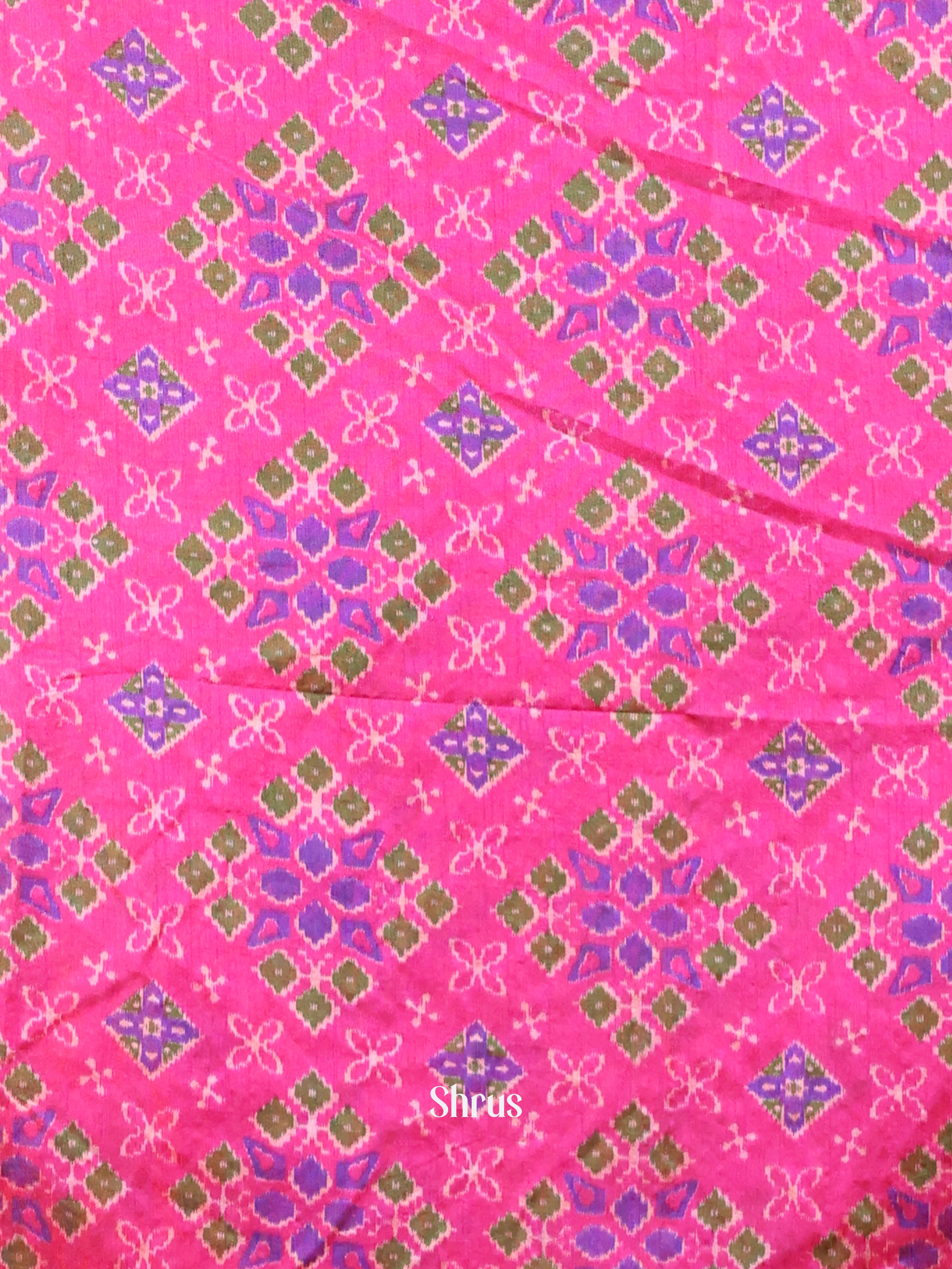 Pink & Purple - Semi Patola top & dupatta - Shop on Shrus.com
