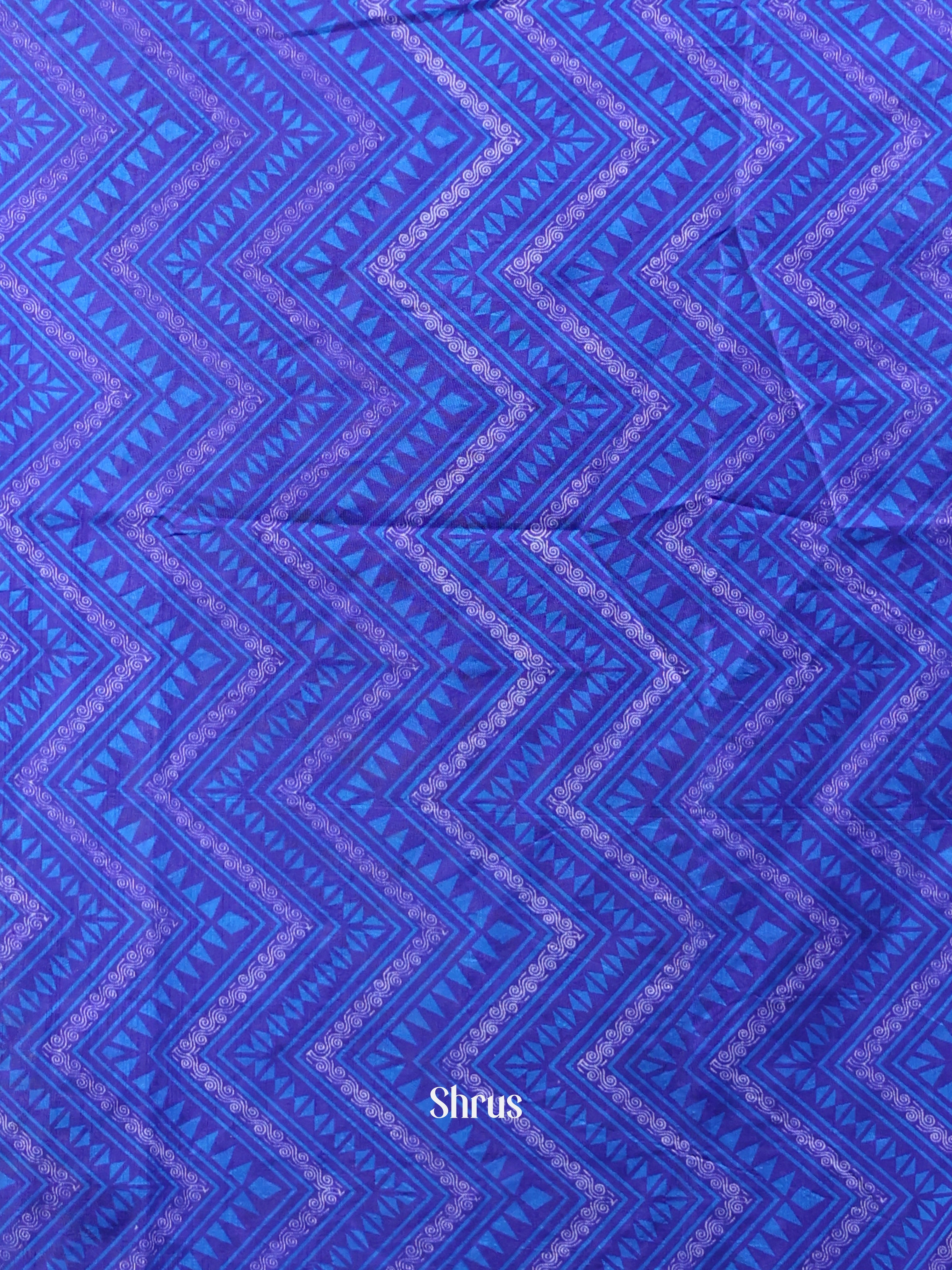 Blue - Semi Patola top & dupatta - Shop on Shrus.com