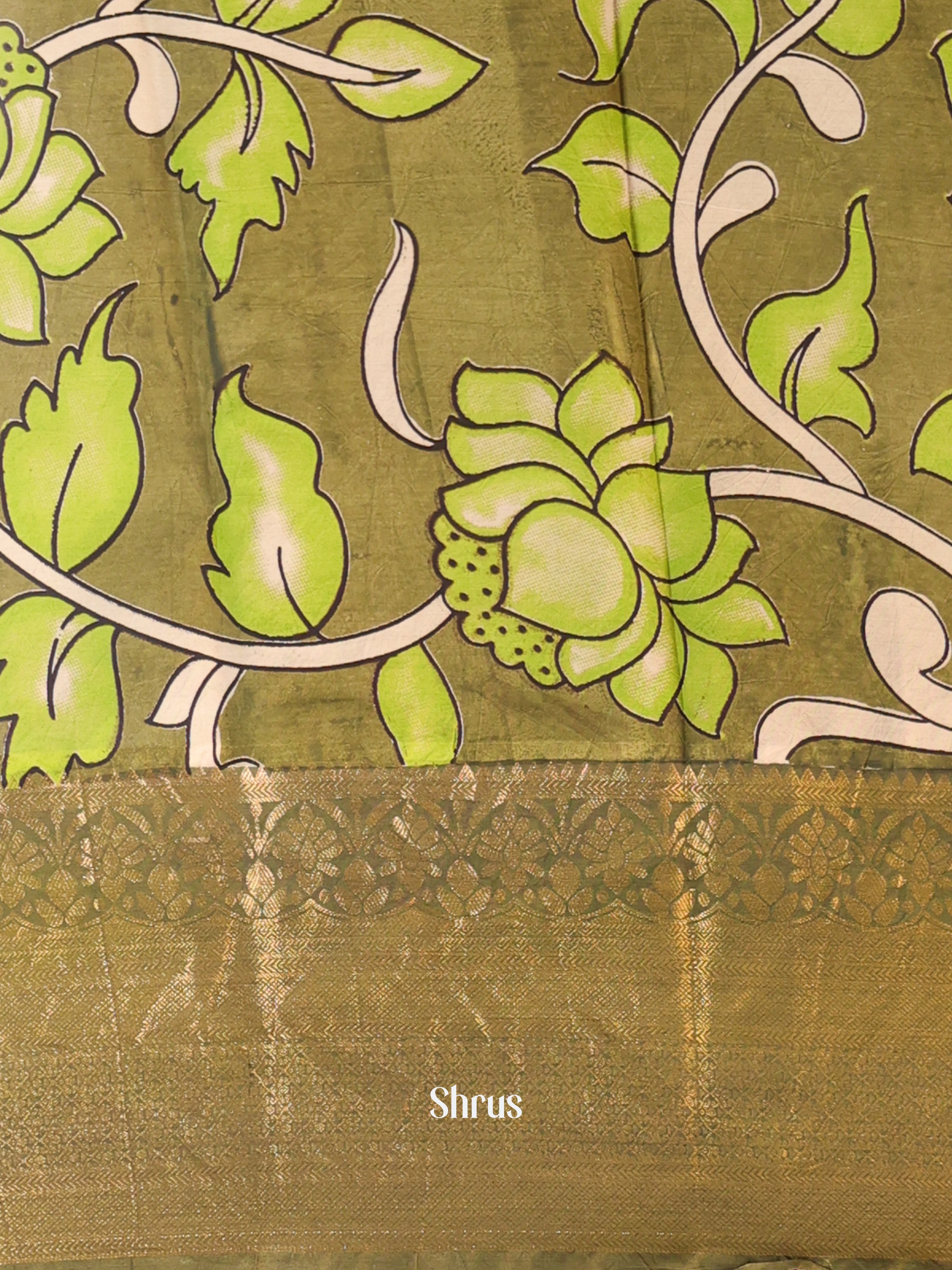 CKS08028 - Mangalagiri printed silkcotton Saree - Shop on Shrus.com