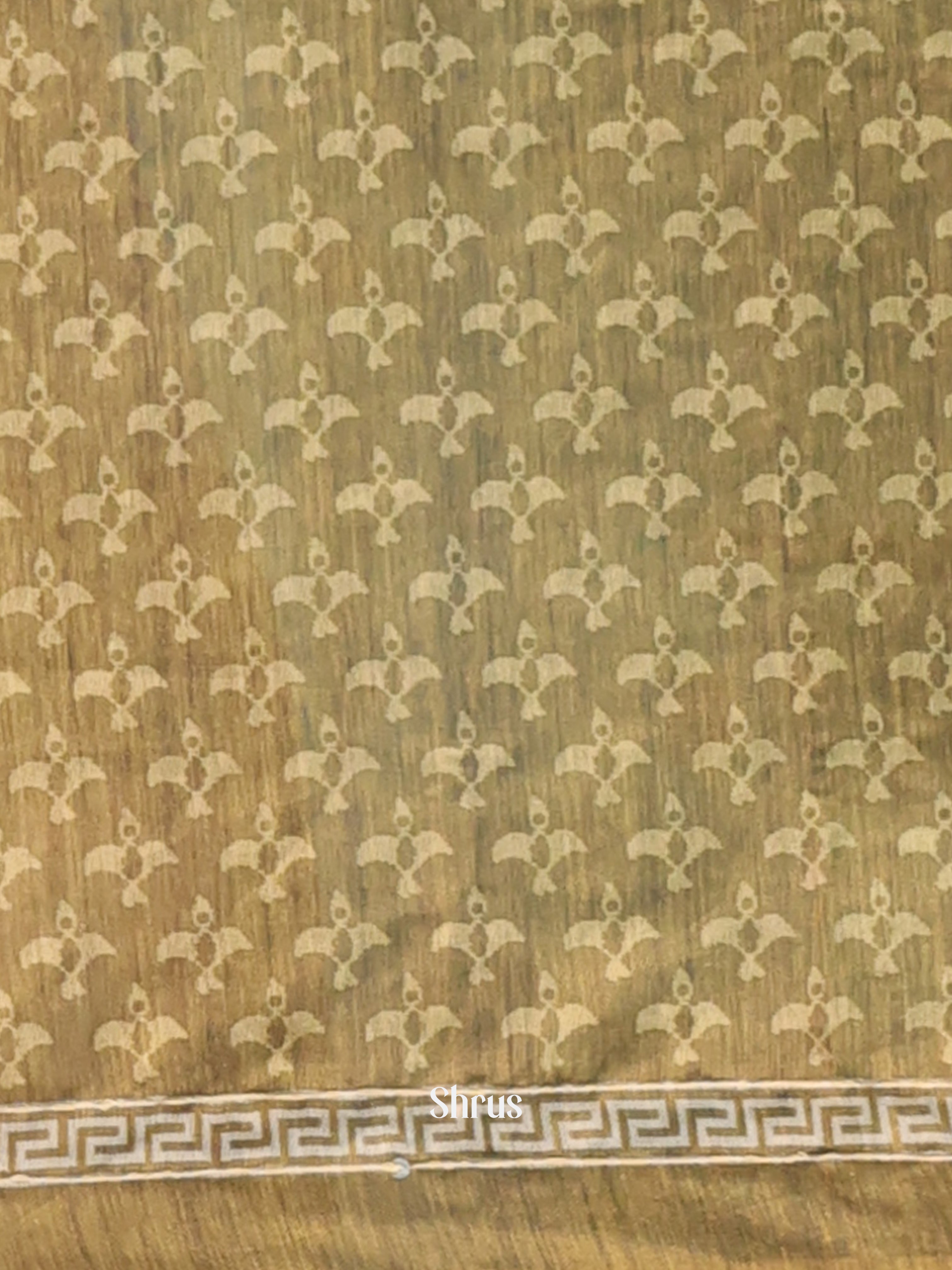Green - Semi Kantha Saree - Shop on Shrus.com