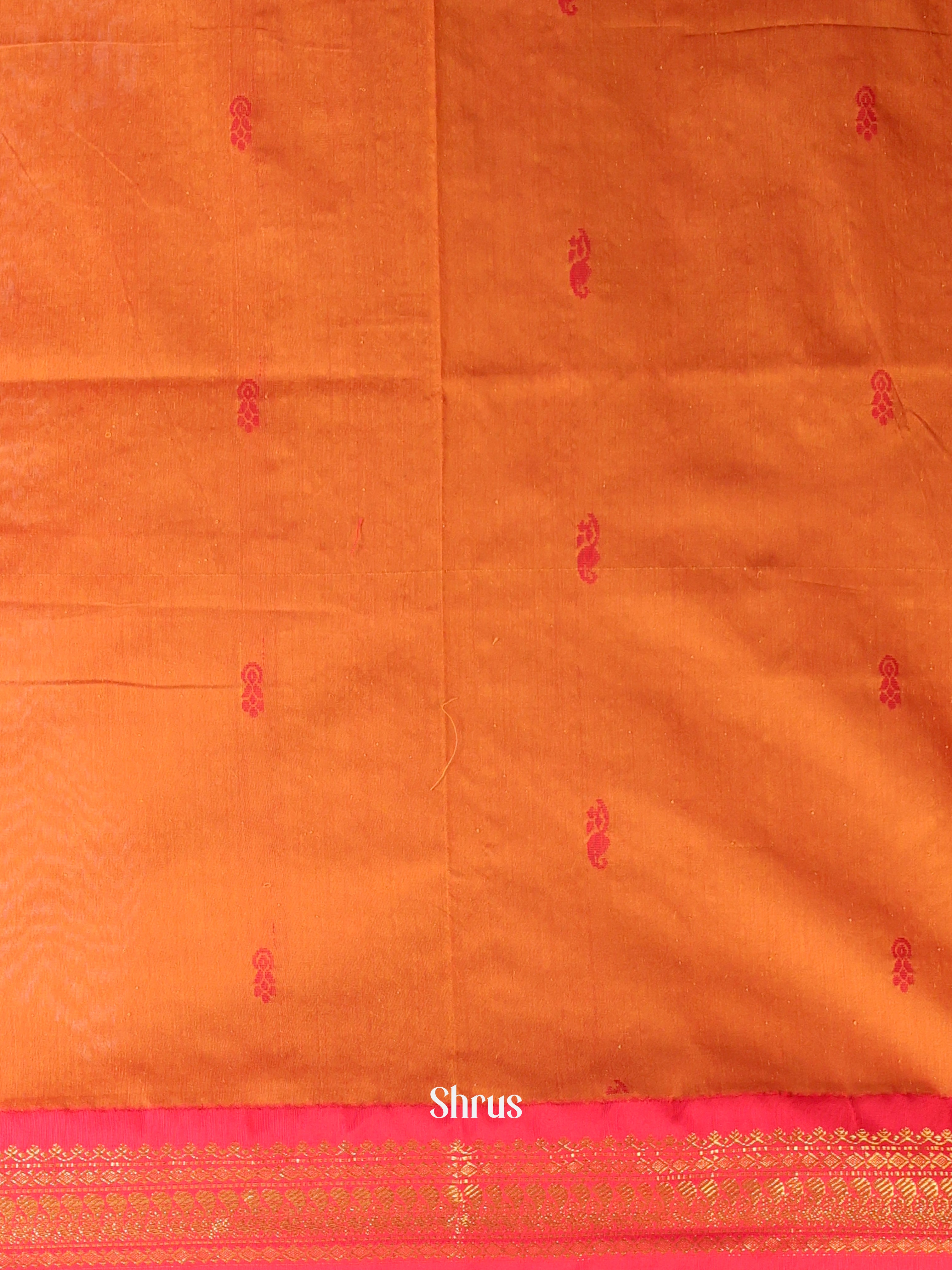 Mustard & Red - Kalyani Cotton salwar unstitch - Shop on Shrus.com