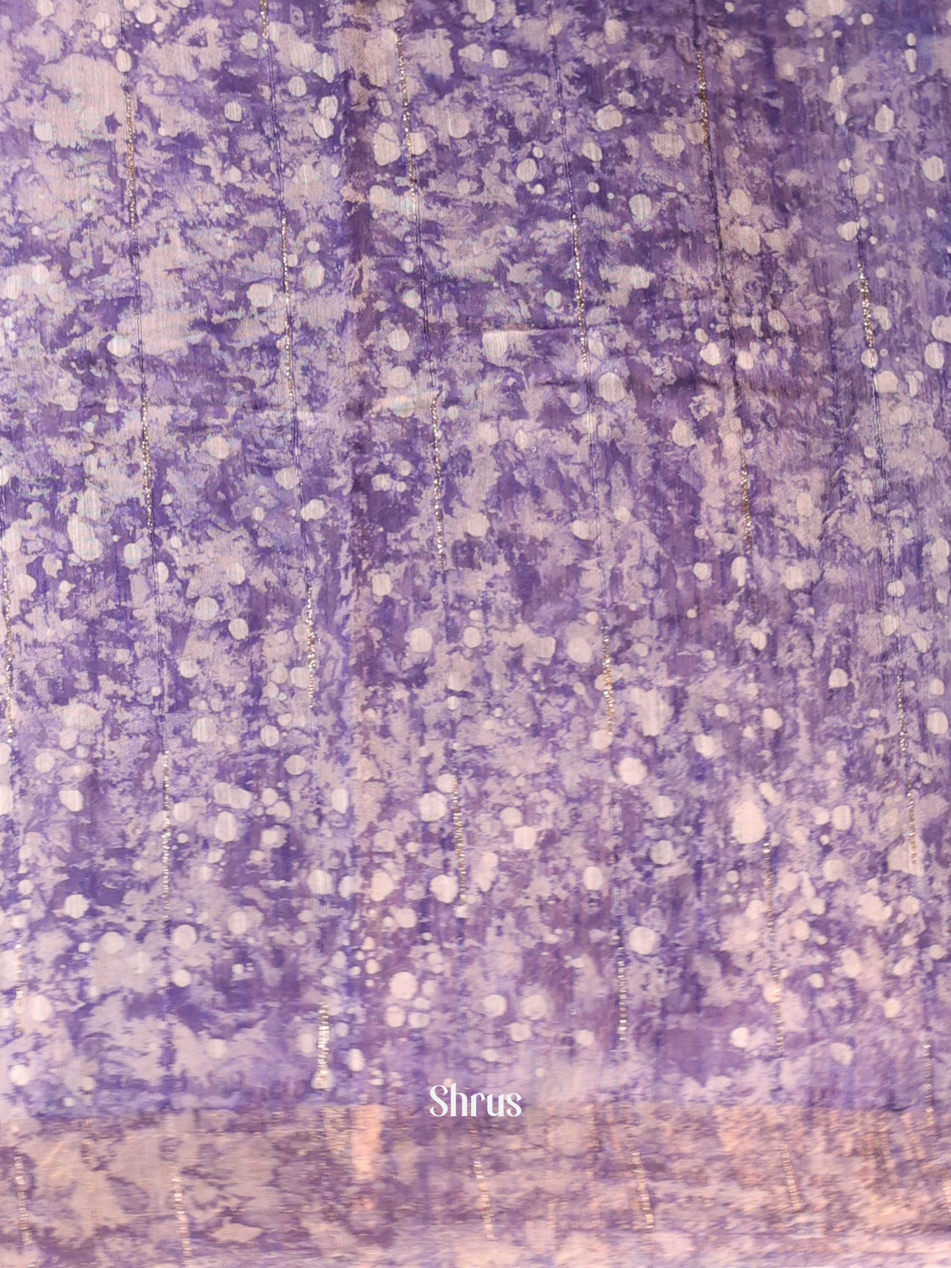 Purple - Chanderi Saree - Shop on Shrus.com