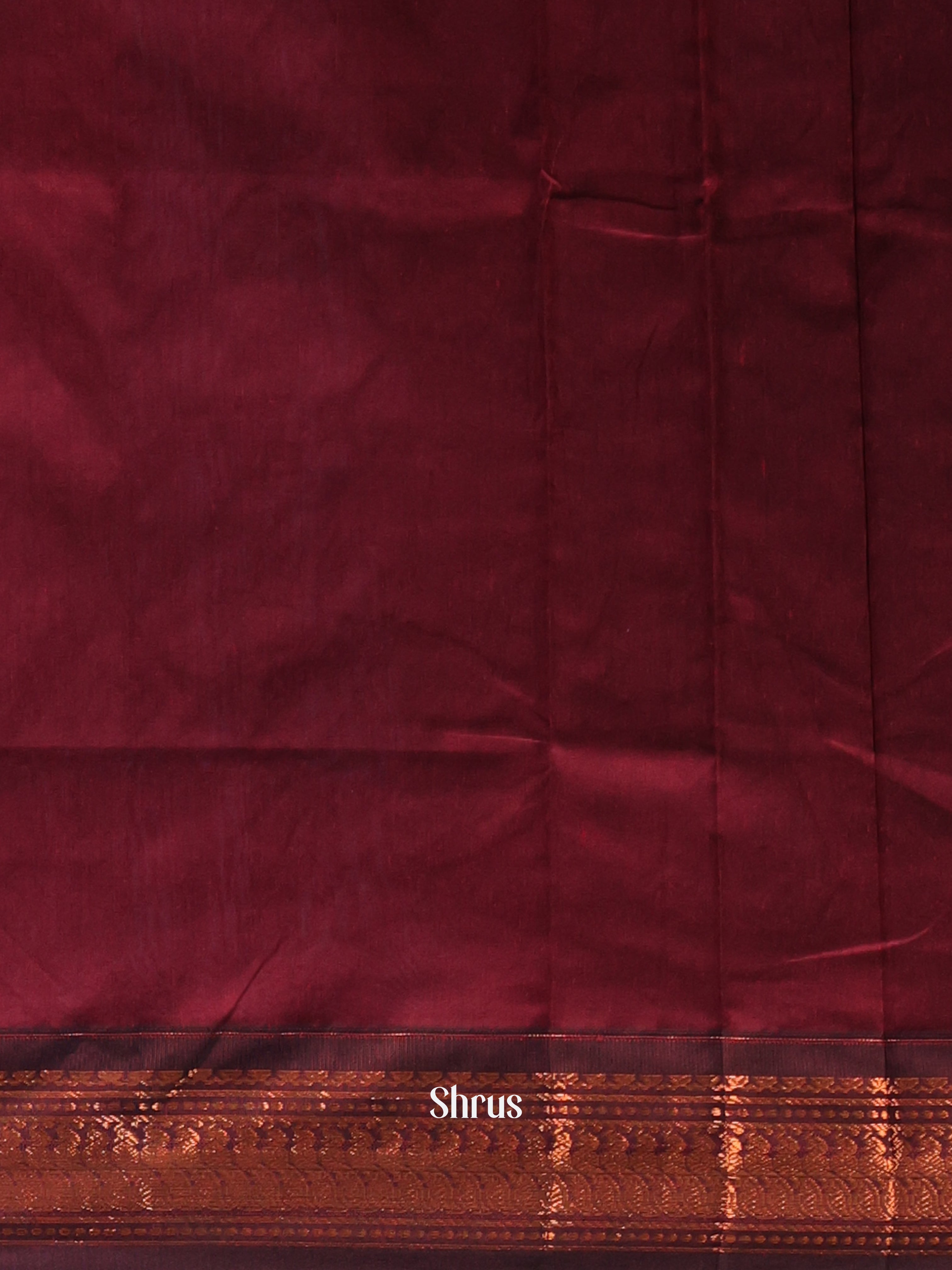 Green & Maroon - Kalyani Cotton Saree - Shop on Shrus.com