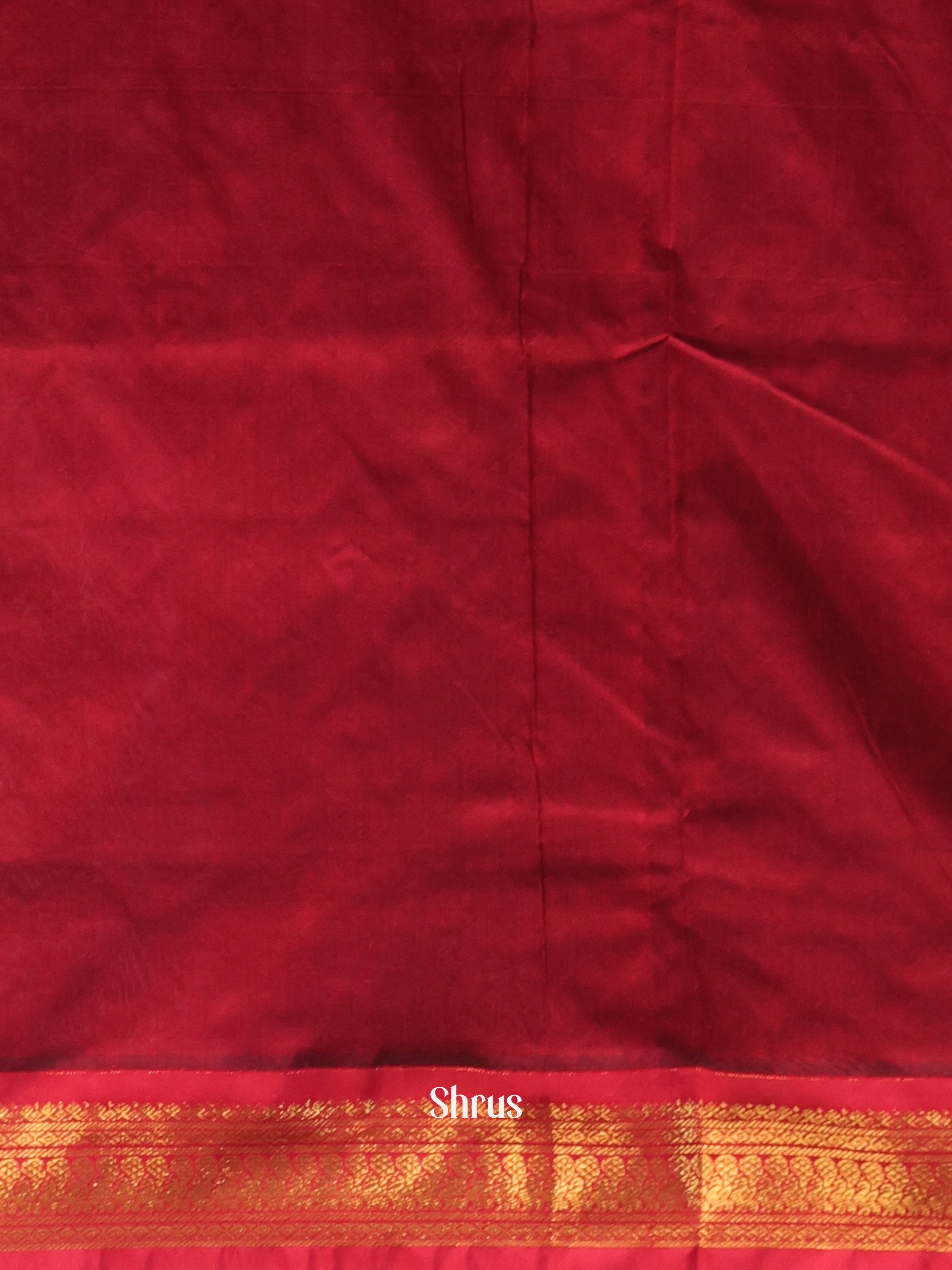 Green & Maroon - Kalyani Cotton Saree - Shop on Shrus.com