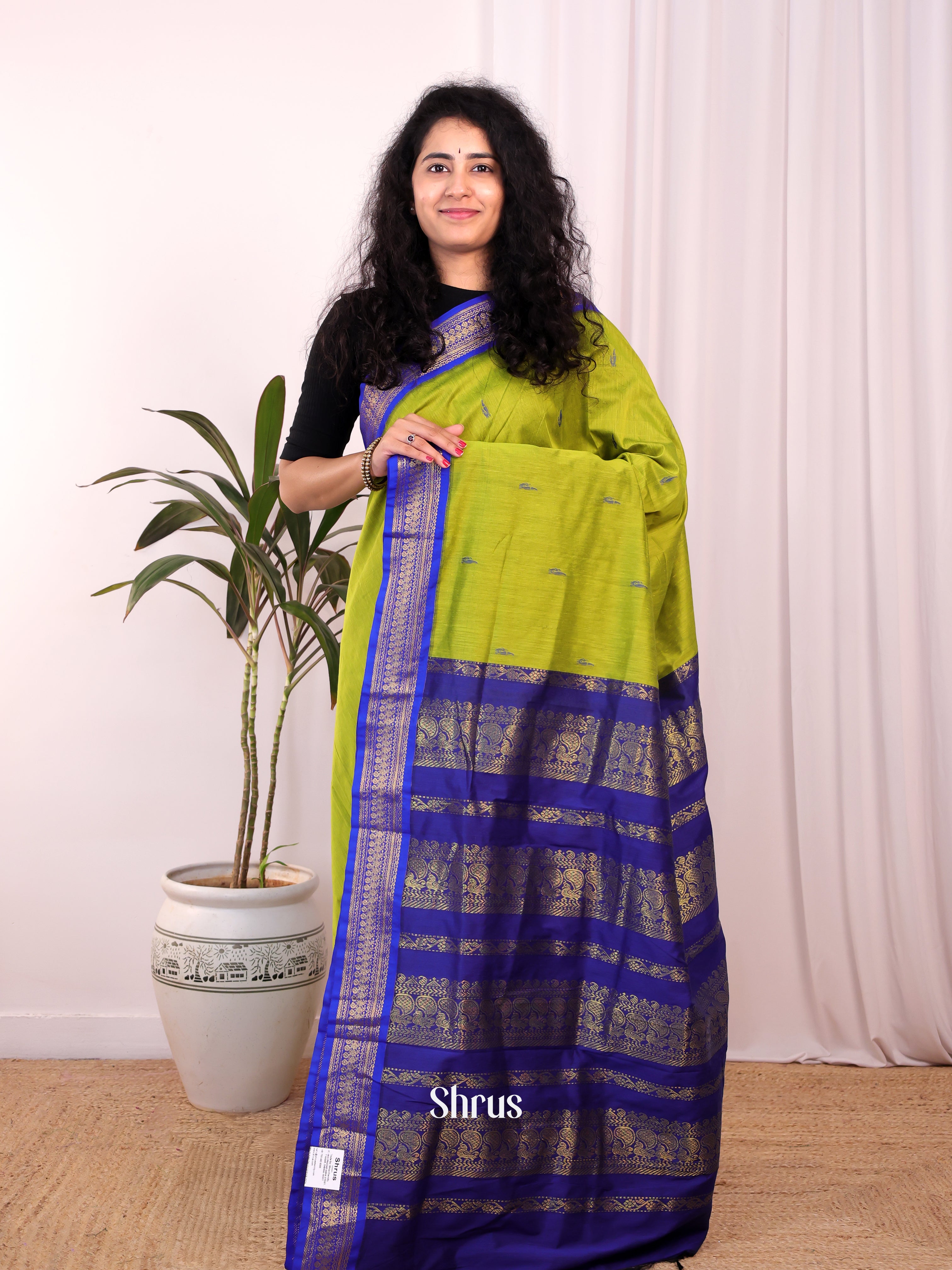Green & Blue - Kalyani Cotton Saree - Shop on Shrus.com