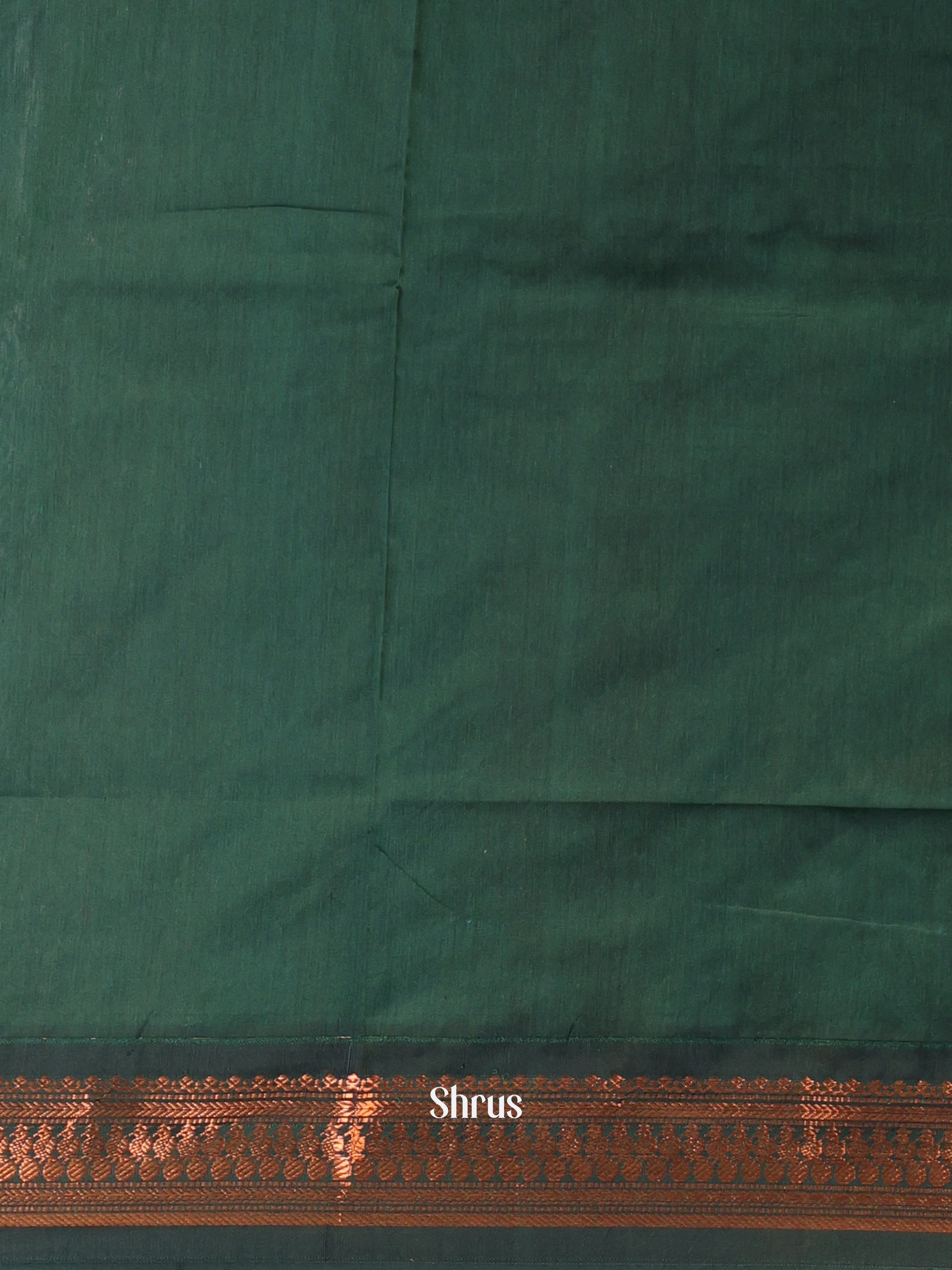 Orange & Green - Kalyani Cotton Saree - Shop on Shrus.com