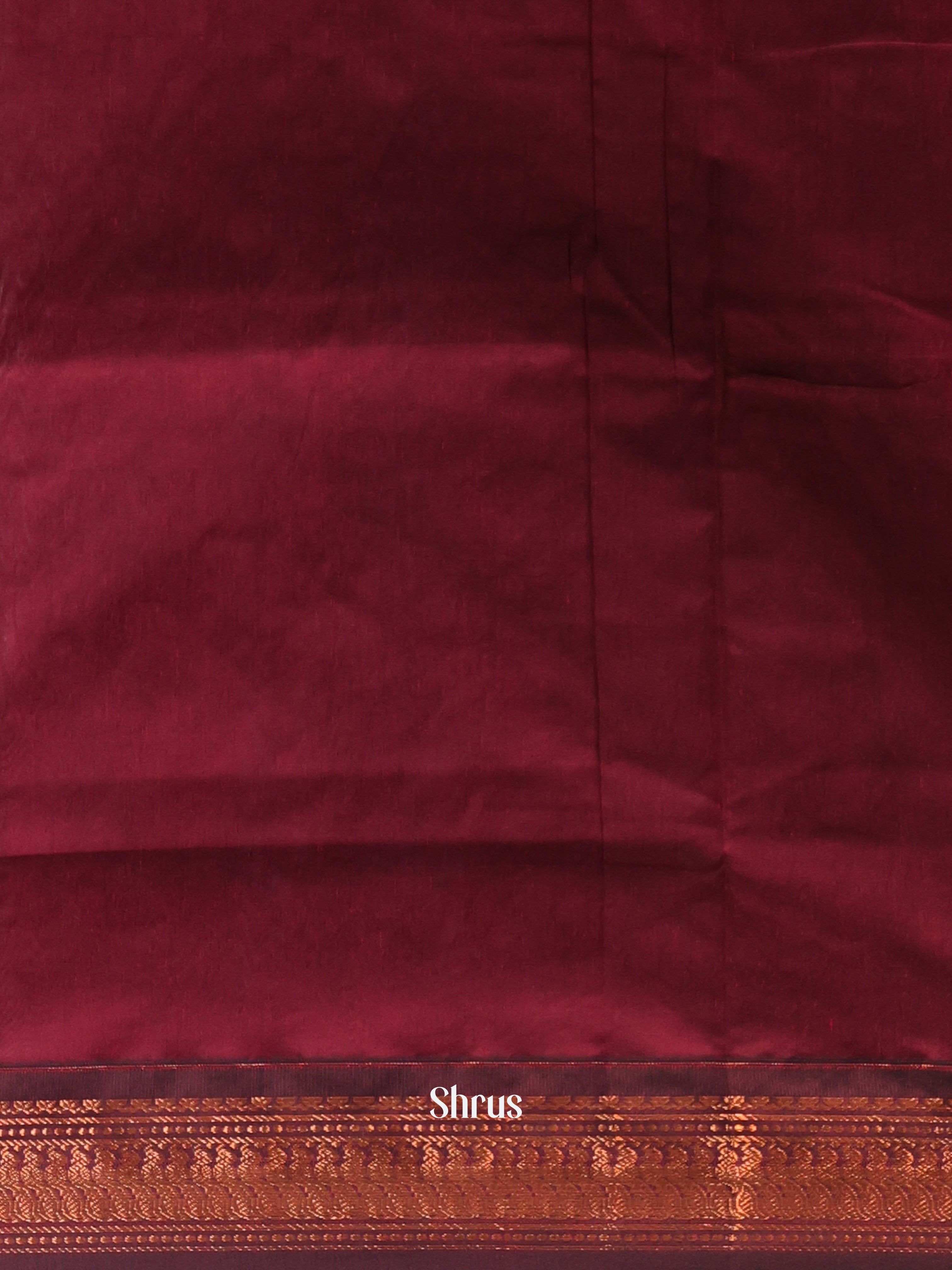 Green & Maroon - Kalyani Cotton Saree - Shop on Shrus.com