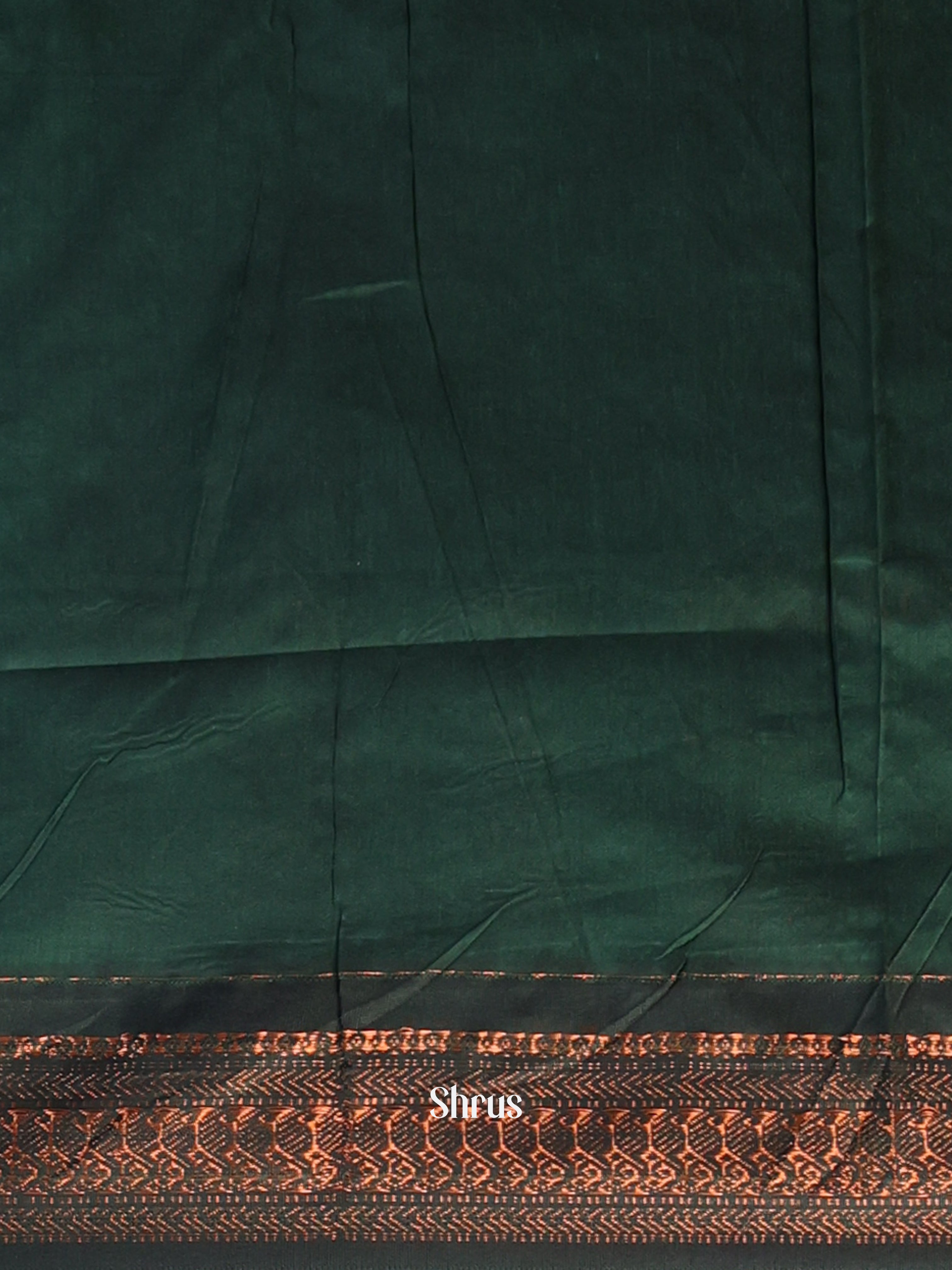 Maroon & Green - Kalyani Cotton Saree - Shop on Shrus.com
