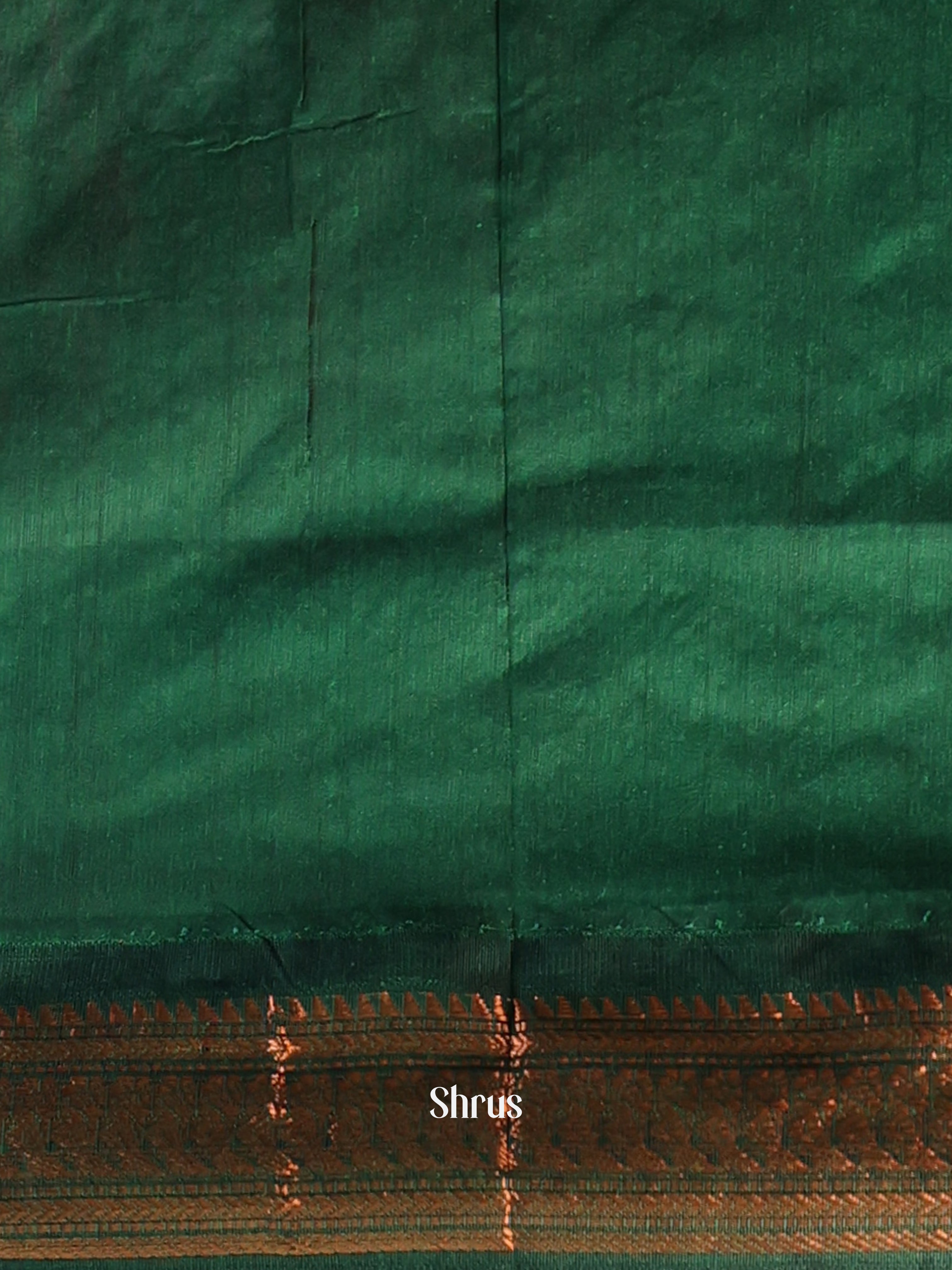 Purple & Green - Kalyani Cotton Saree - Shop on Shrus.com
