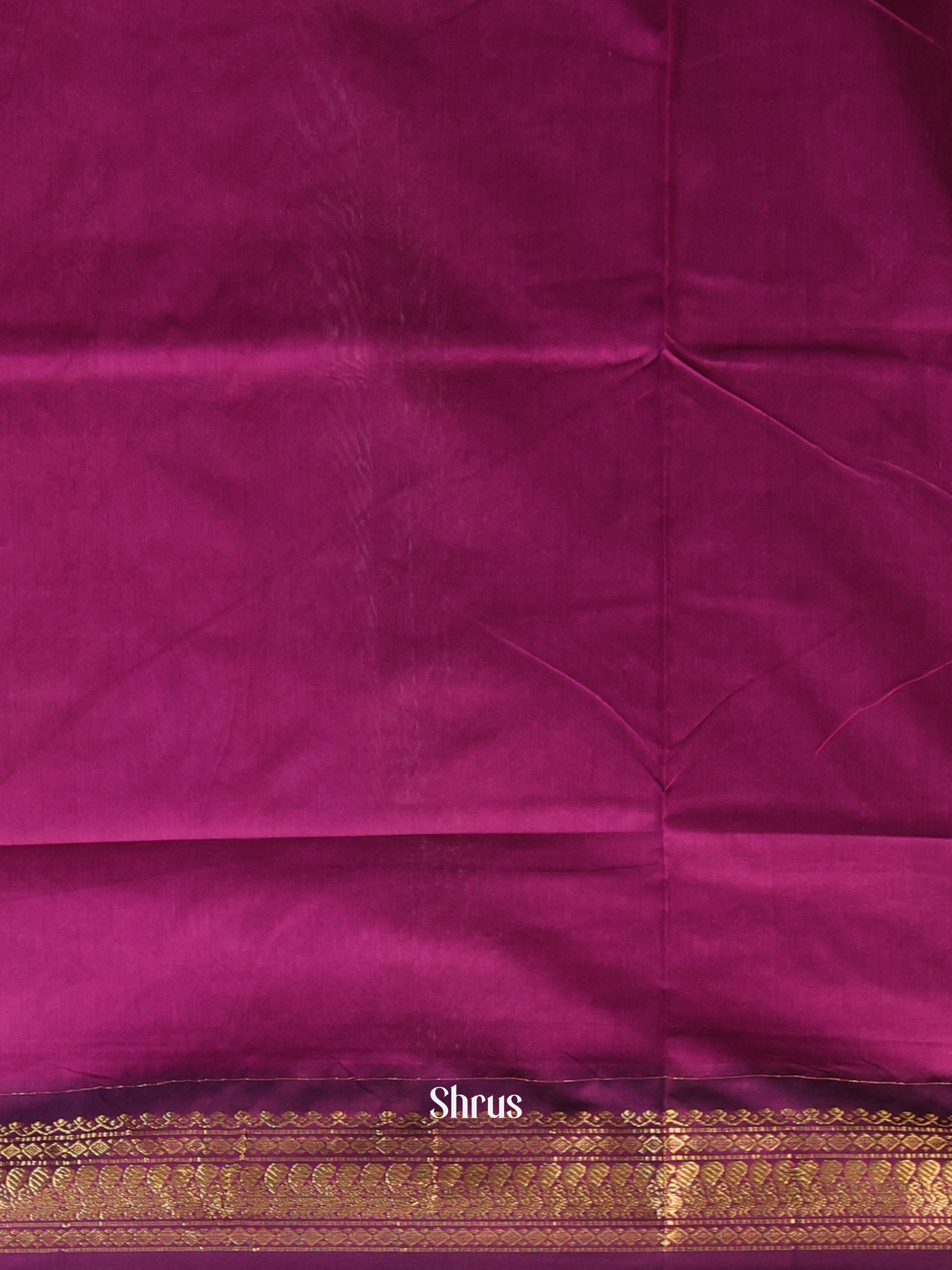 Green & Purple - Kalyani Cotton Saree - Shop on Shrus.com