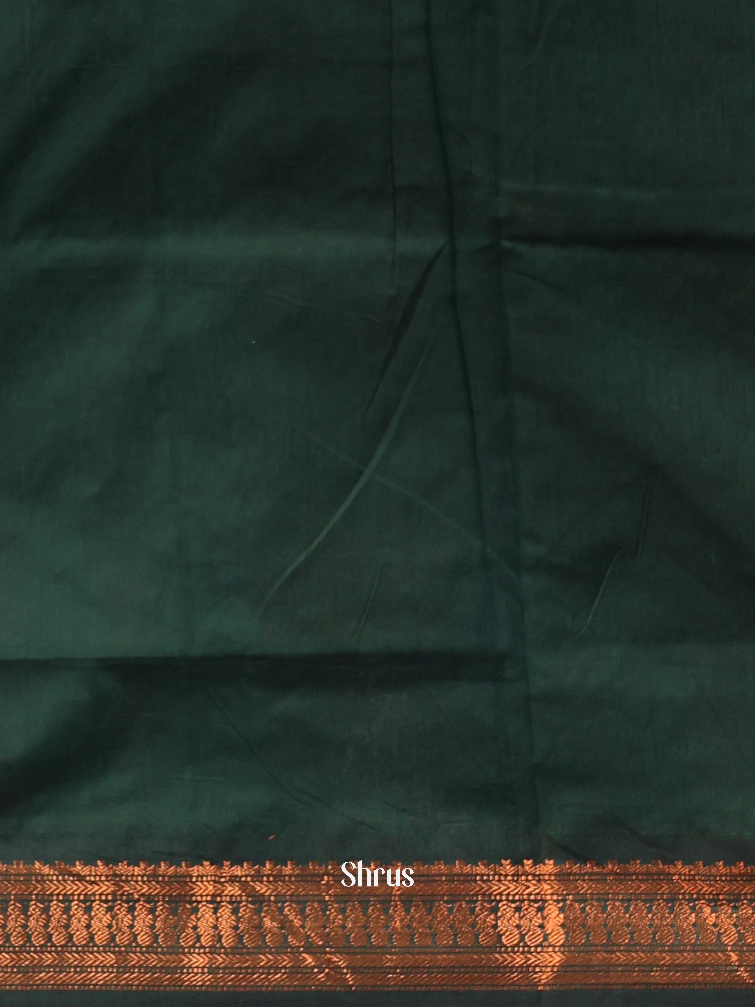 Orange & Green - Kalyani Cotton Saree - Shop on Shrus.com